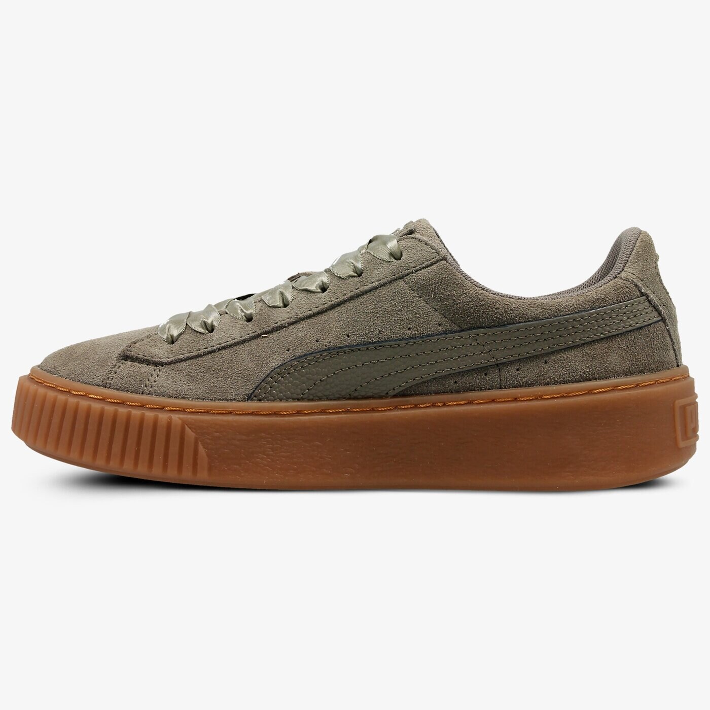 Puma Suede Platform Bubble Wn S Barva Khaki M Dn Tenisky