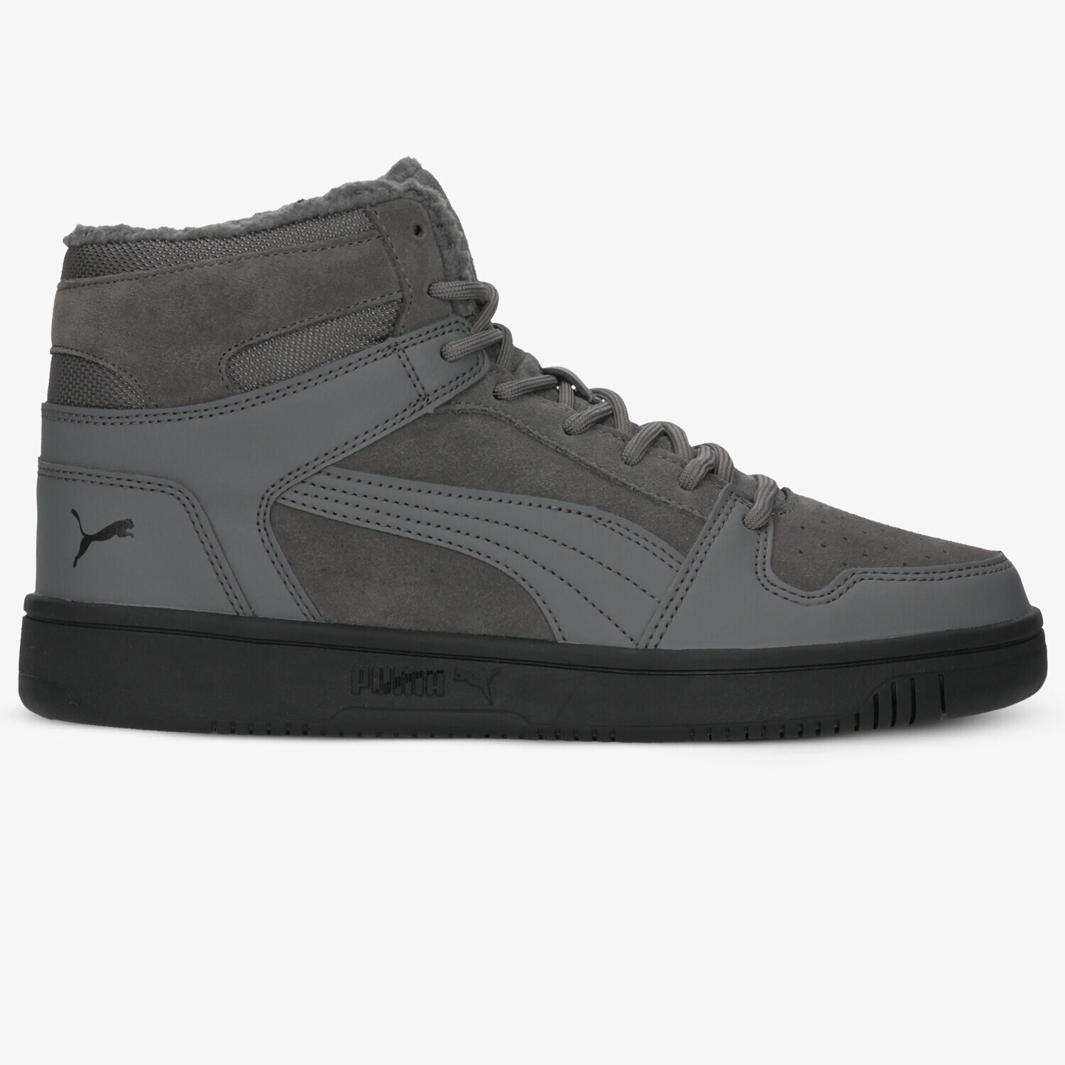 pánské tenisky PUMA REBOUND LAYUP SD FUR 36983102 ŠEDÁ