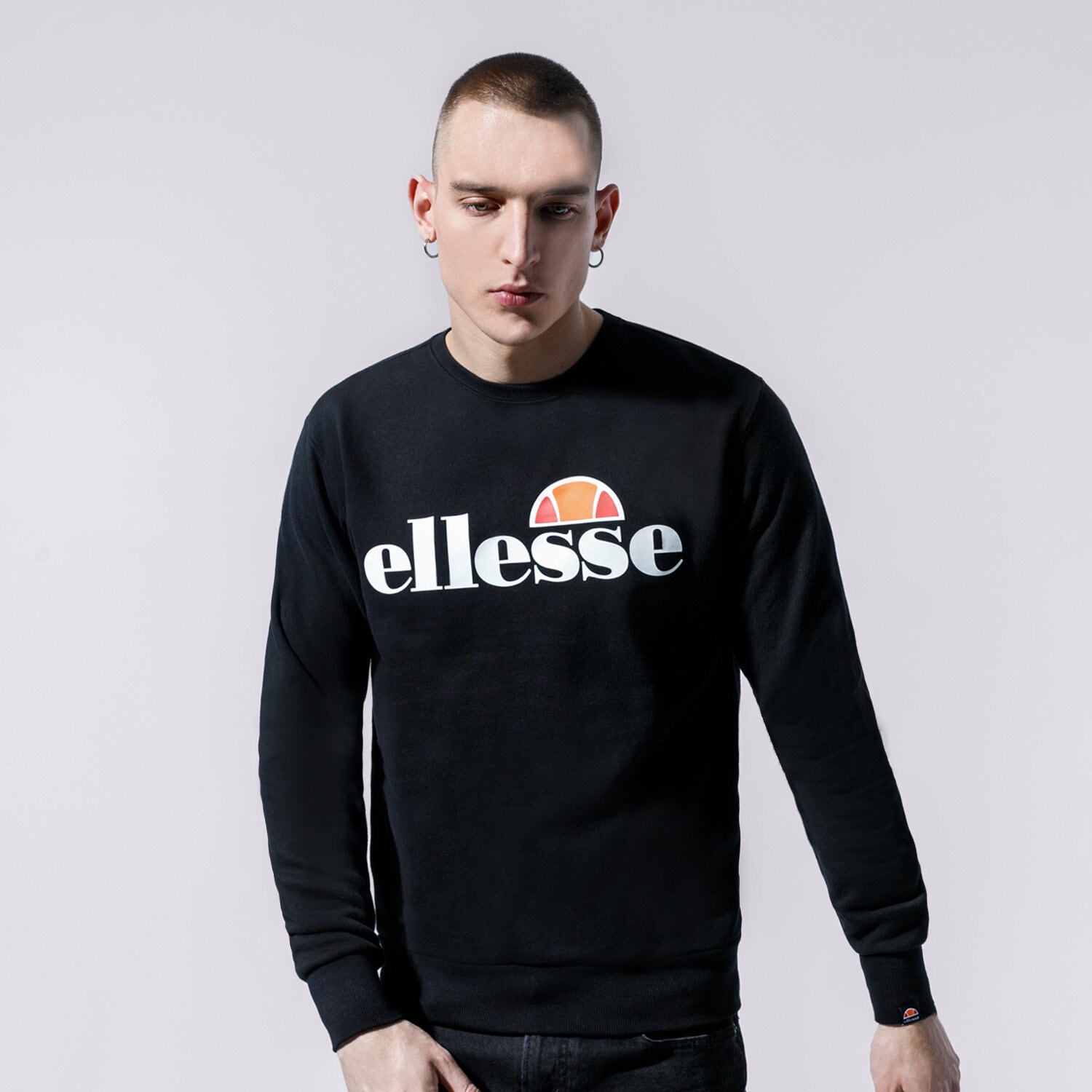 pánská mikina ELLESSE MIKINA SL SUCCISO BLK SHC07930011 ČERNÁ
