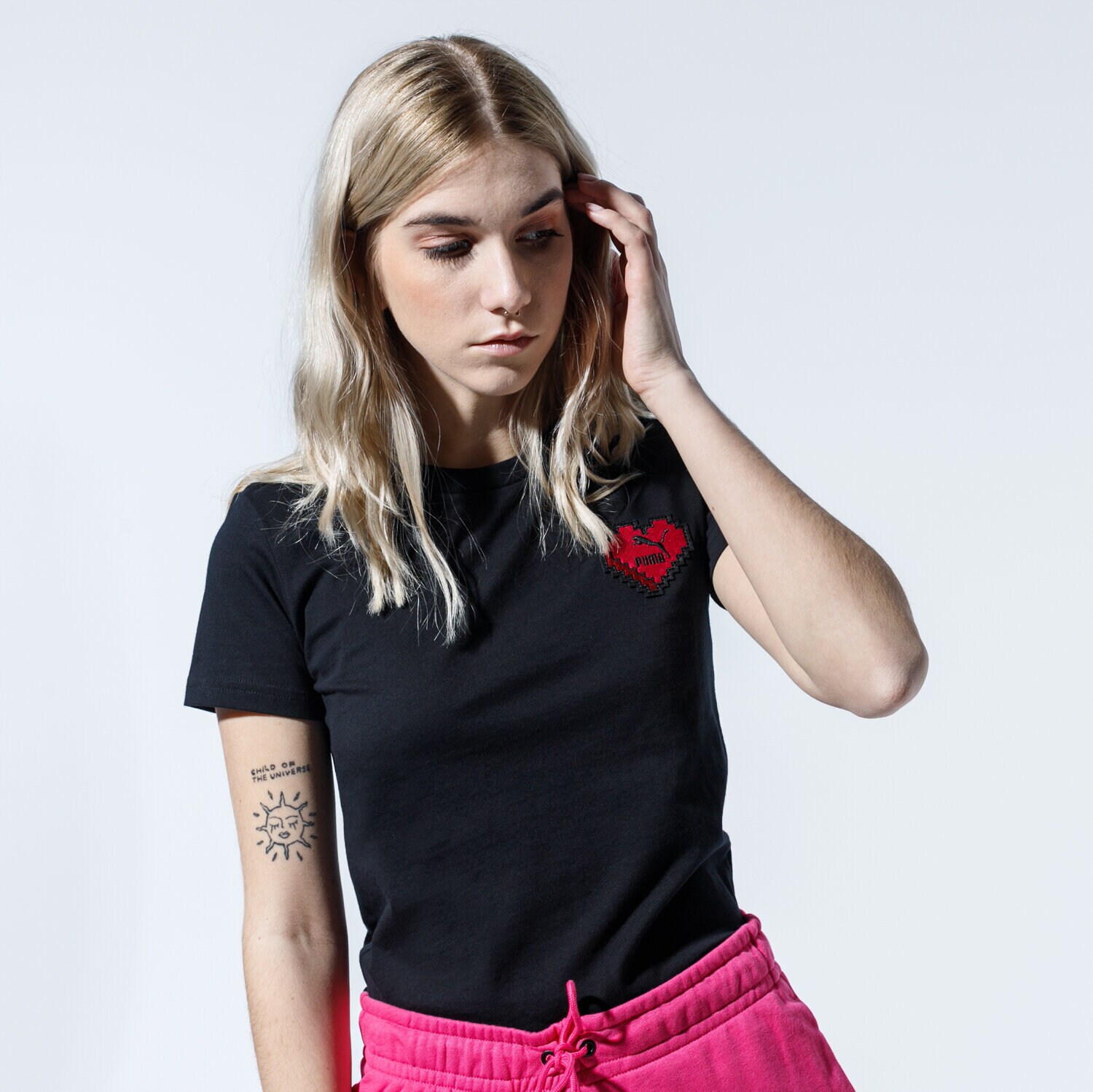 dámské tričko PUMA TRIČKO DIGITAL LOVE TEE 59706801 BÍLÁ