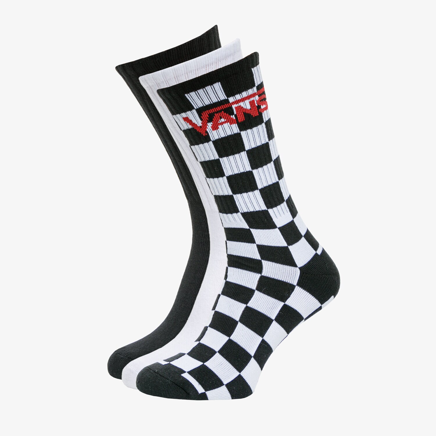 dámské ponožky VANS CLASSIC CREW (9.5-13) VN000XSE95Y1 VÍCEBAREVNÁ