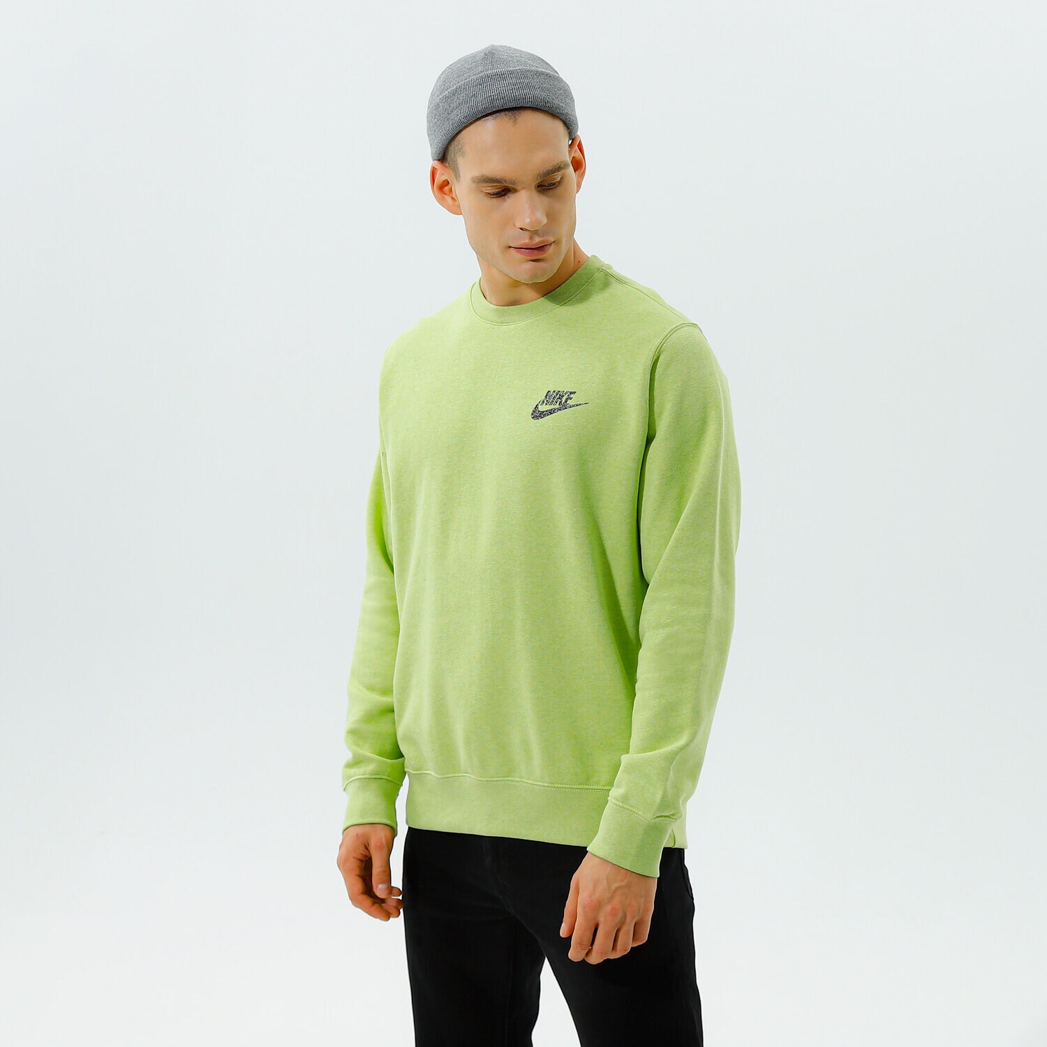 pánská mikina NIKE MIKINA M NSW SPE+ SB CRW REVIVAL DD7045-736 ŽLUTÁ