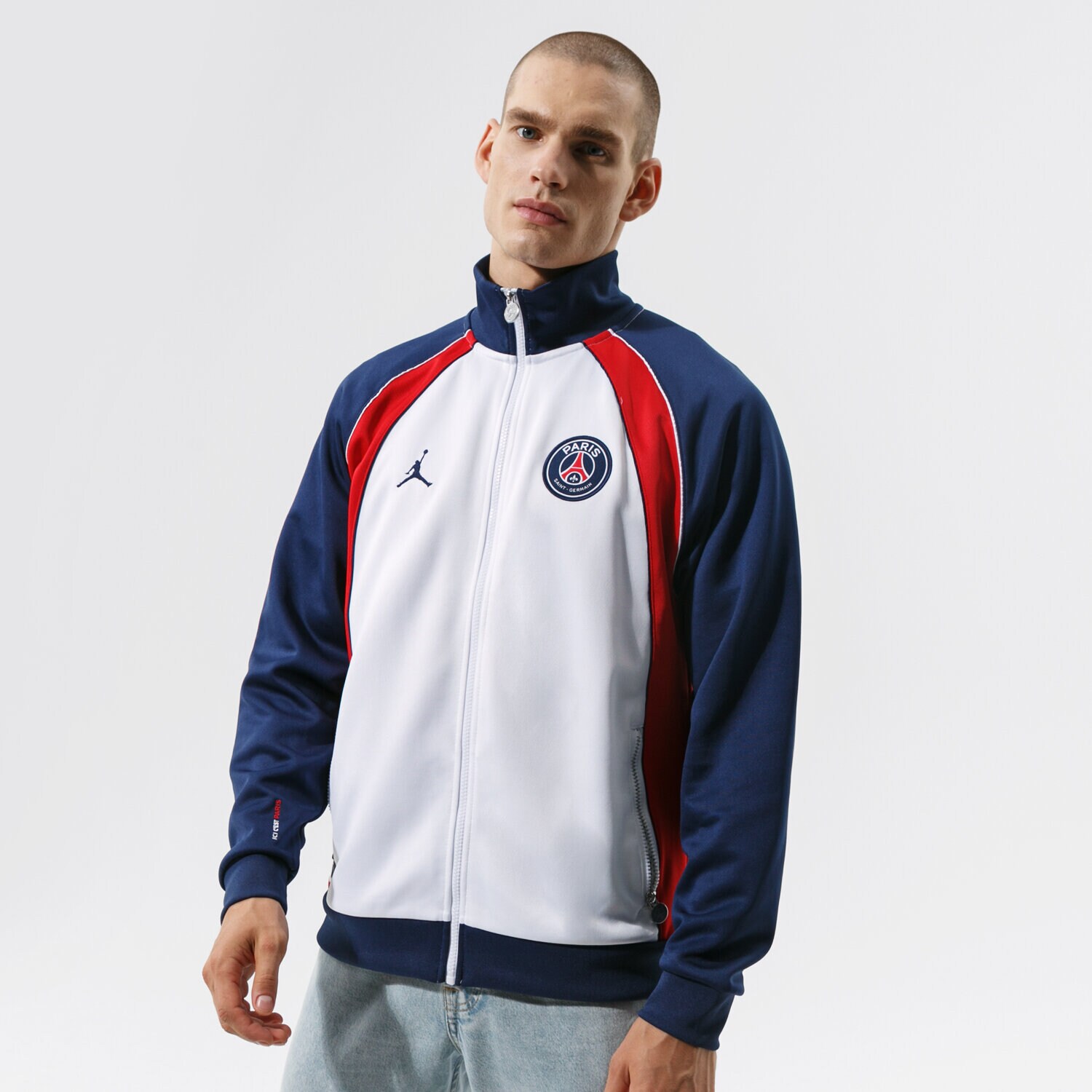 pánská mikina JORDAN MIKINA ROZEPÍNACÍ PARIS SAINT-GERMAIN DB6489-100 VÍCEBAREVNÁ