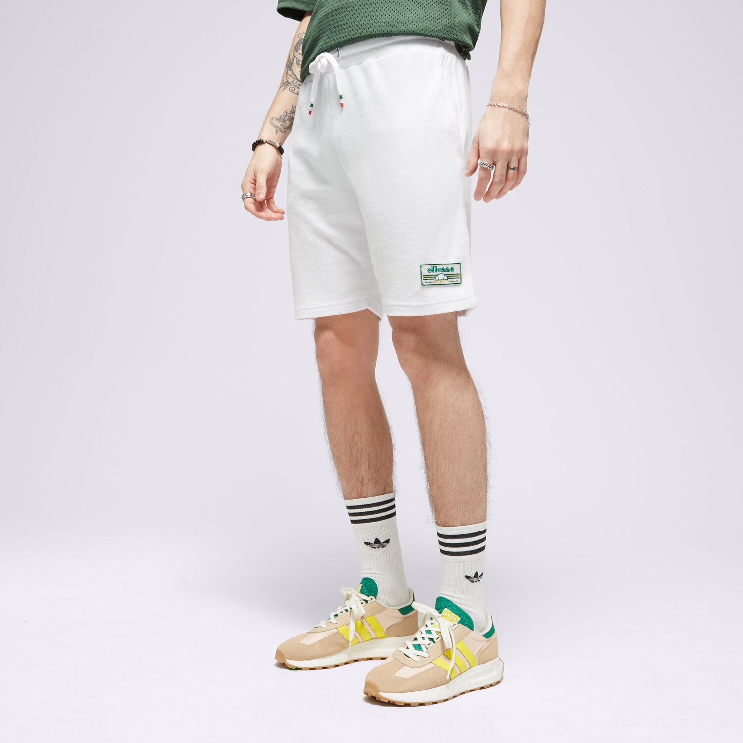 pánské kraťasy ELLESSE ŠORTKY  DIAVOLA SHORT WHT SHN15009908 BÍLÁ