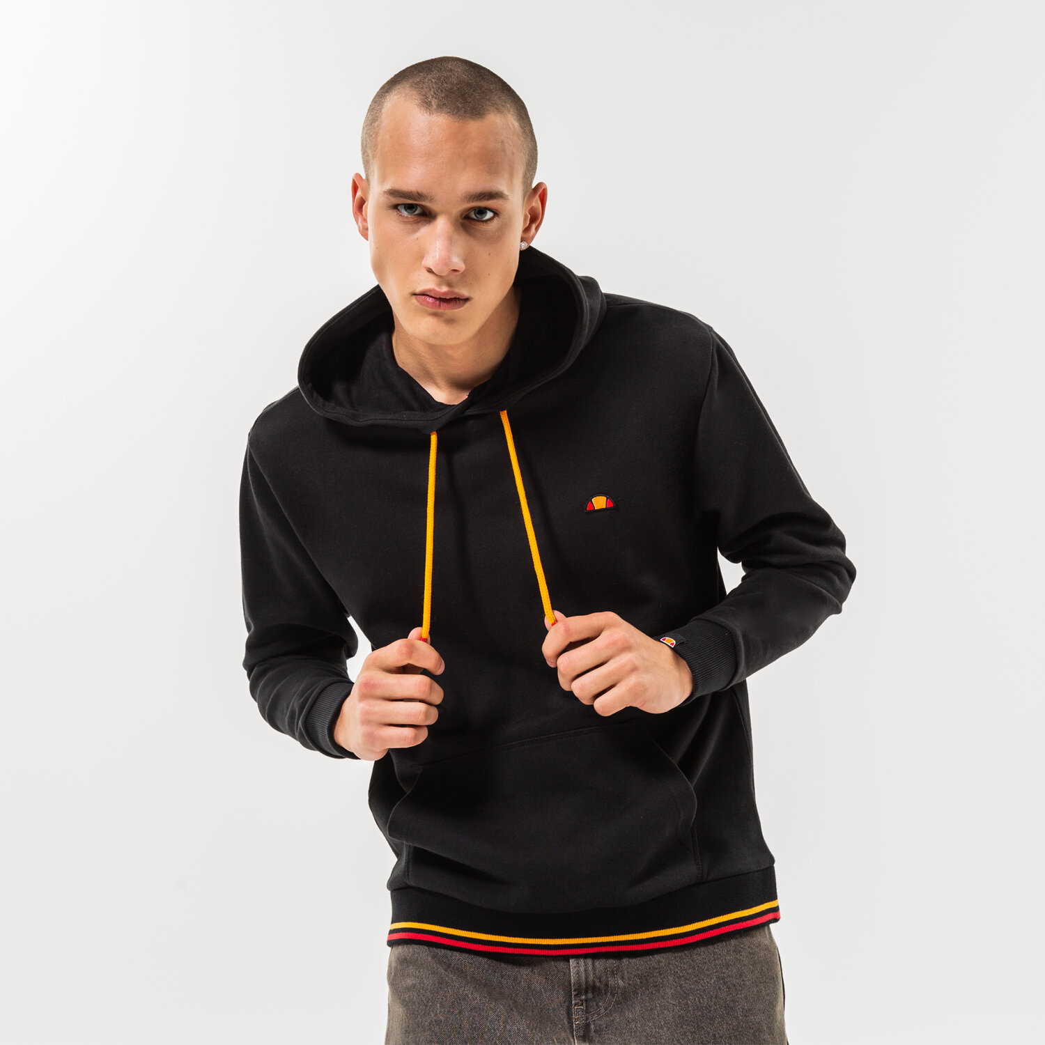 pánská mikina ELLESSE MIKINA S KAPUCÍ KODA OH HOODY BLK SHP16446011 ČERNÁ