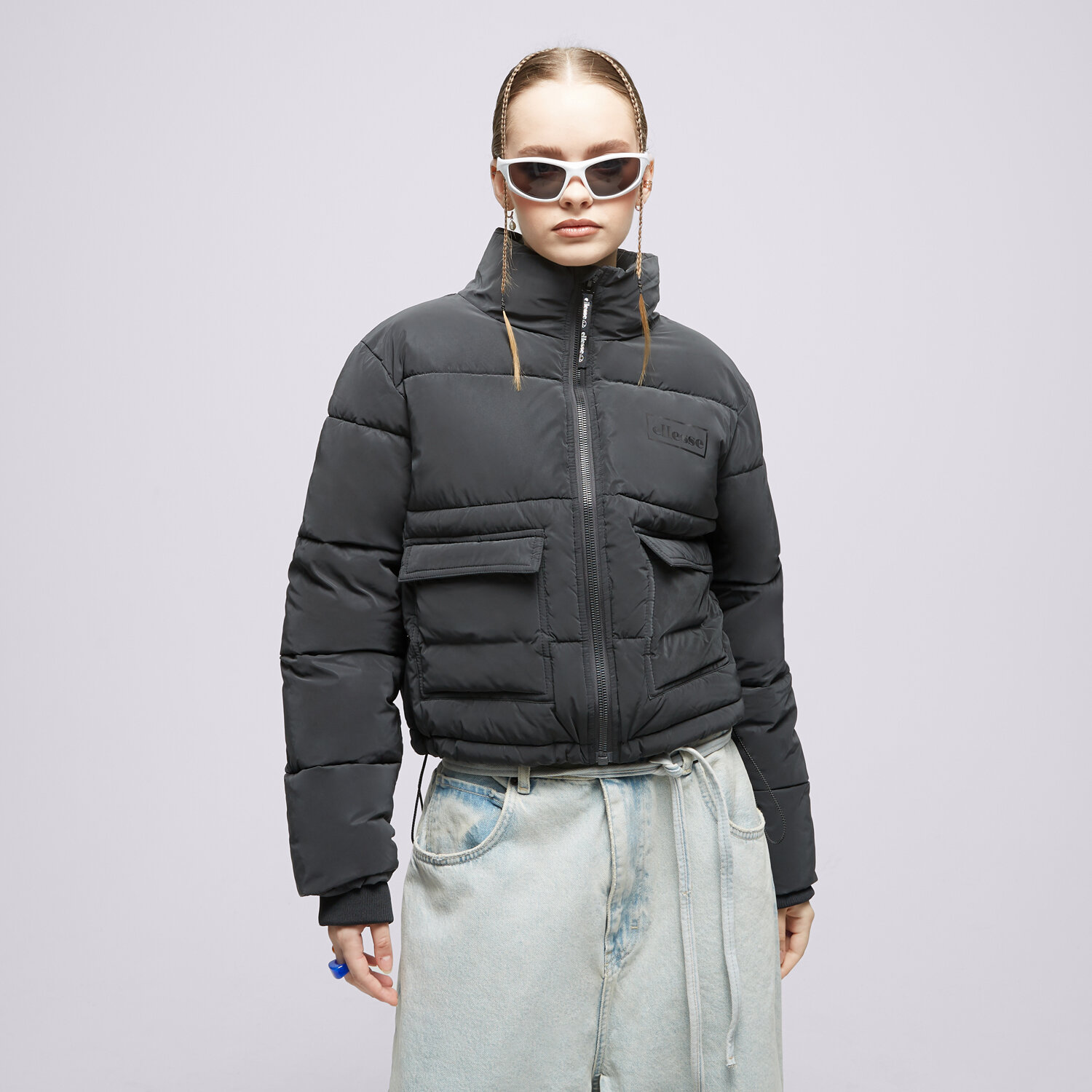 dámská zimní bunda ELLESSE BUNDA PÉŘOVÁ SELINE PADDED JACKET BLK SGP16177011 ČERNÁ