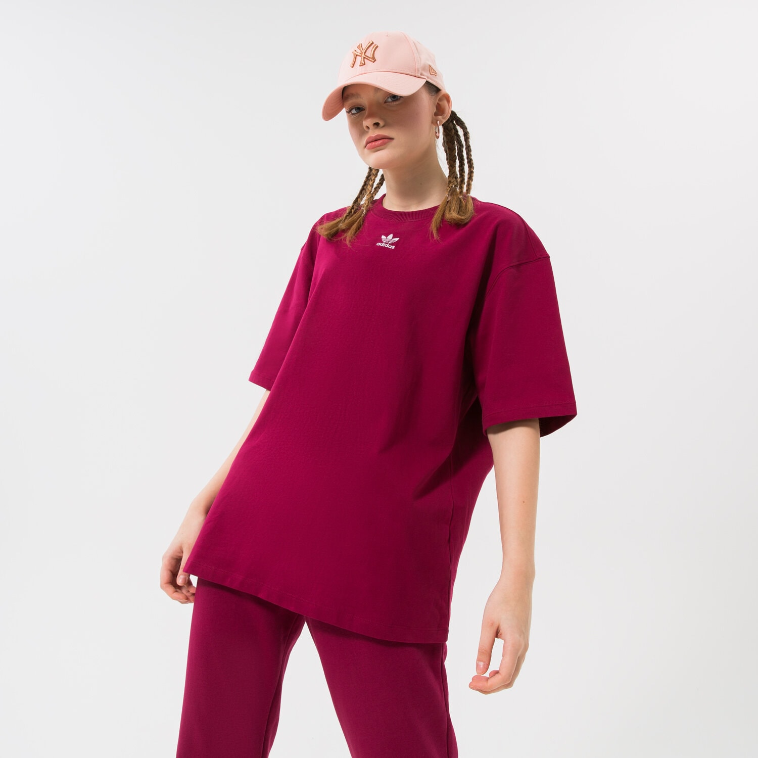 dámské tričko ADIDAS TRIČKO HM1830 BORDOVÁ