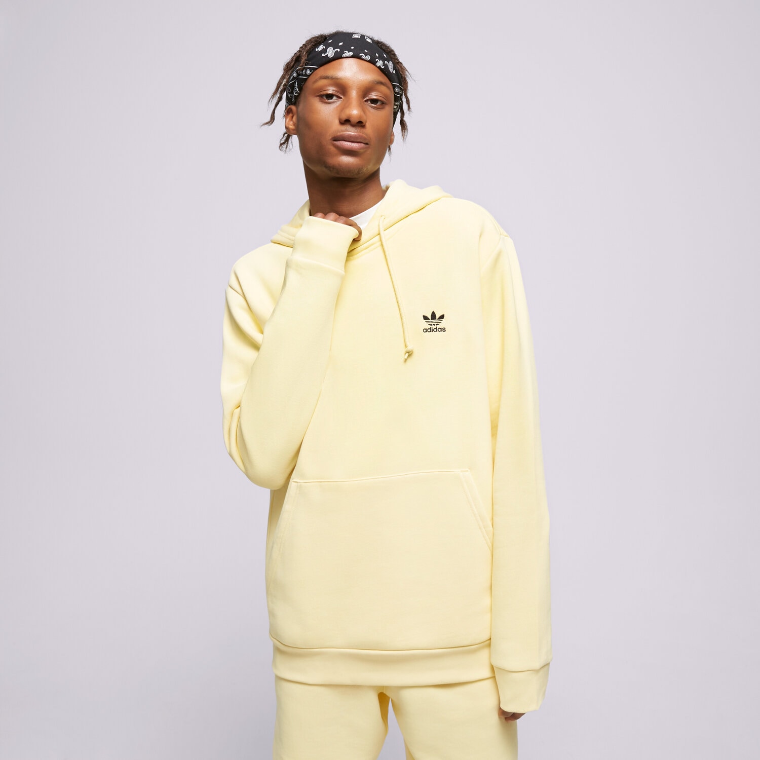 pánská mikina ADIDAS MIKINA S KAPUCÍ ESSENTIAL HOODY IA4888 ŽLUTÁ