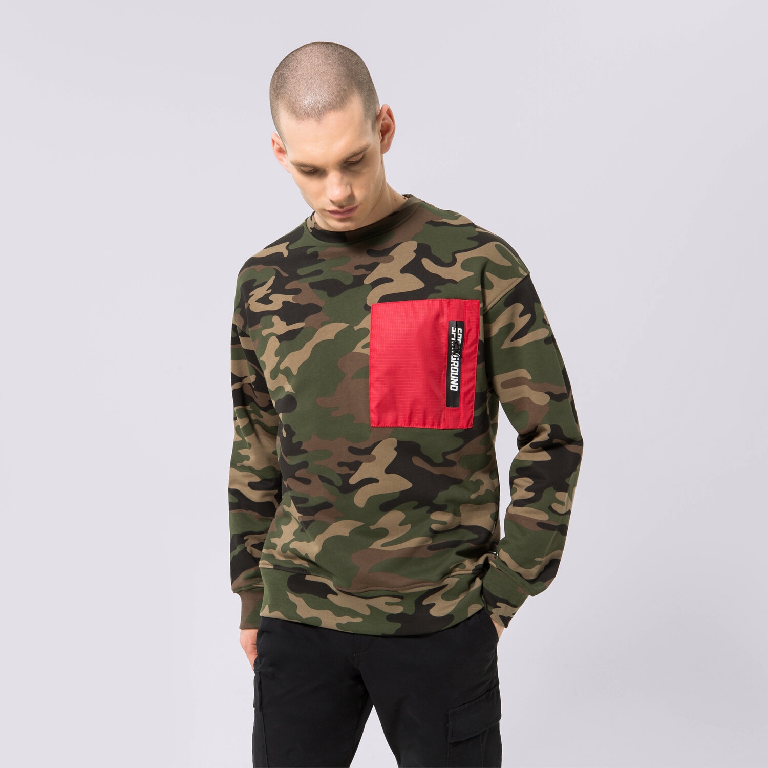 SPRAYGROUND SVETR TIGER CAMO SWEATER SP215 VÍCEBAREVNÁ