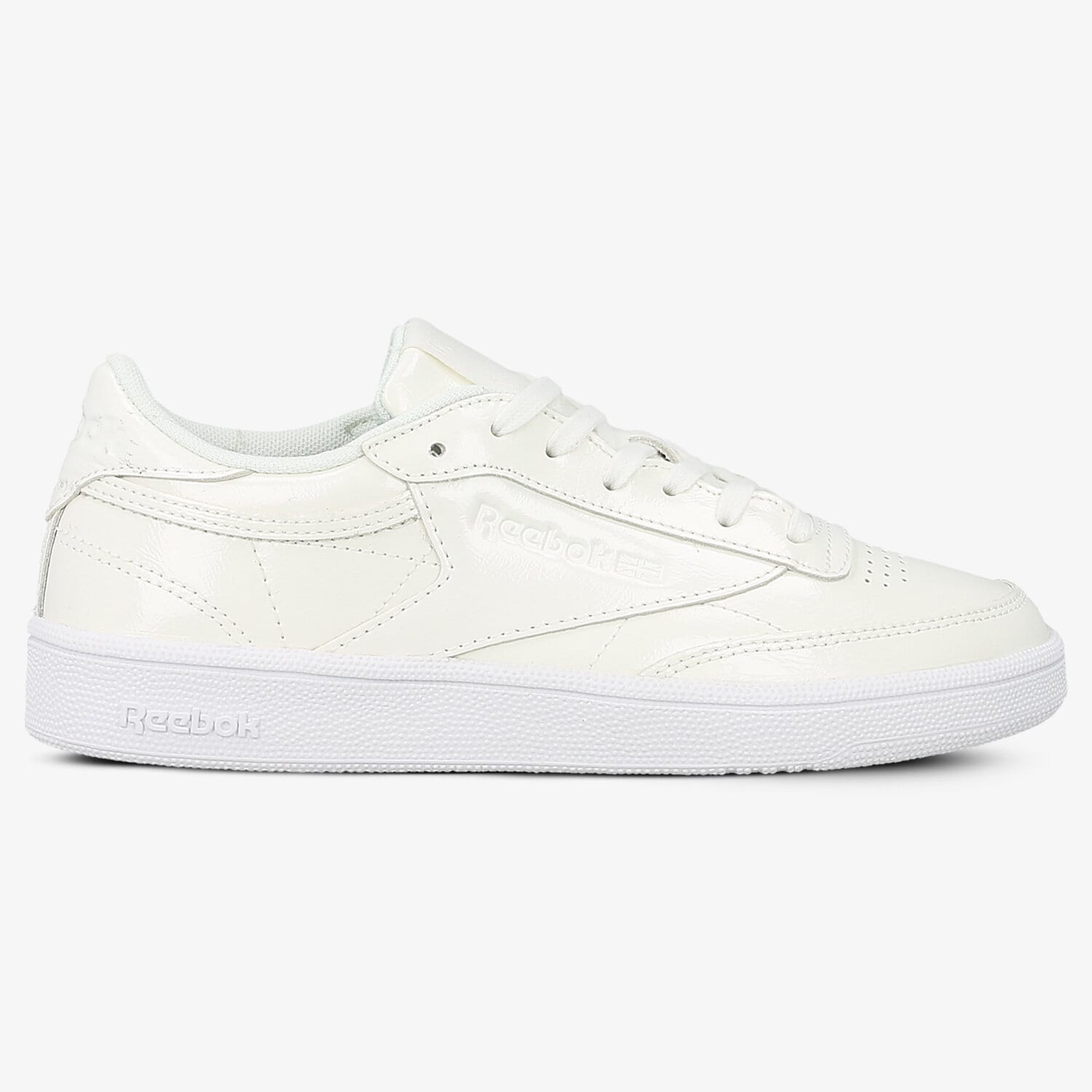 dámské tenisky REEBOK CLUB C 85 PATENT WHITE BS9776 BÍLÁ