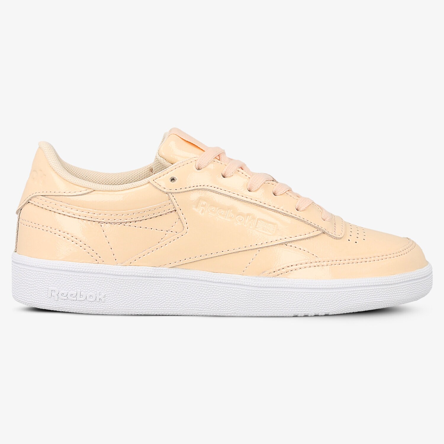 dámské tenisky REEBOK CLUB C 85 PATENT DESERT DUST WHITE  BS9778 BÉŽOVÁ