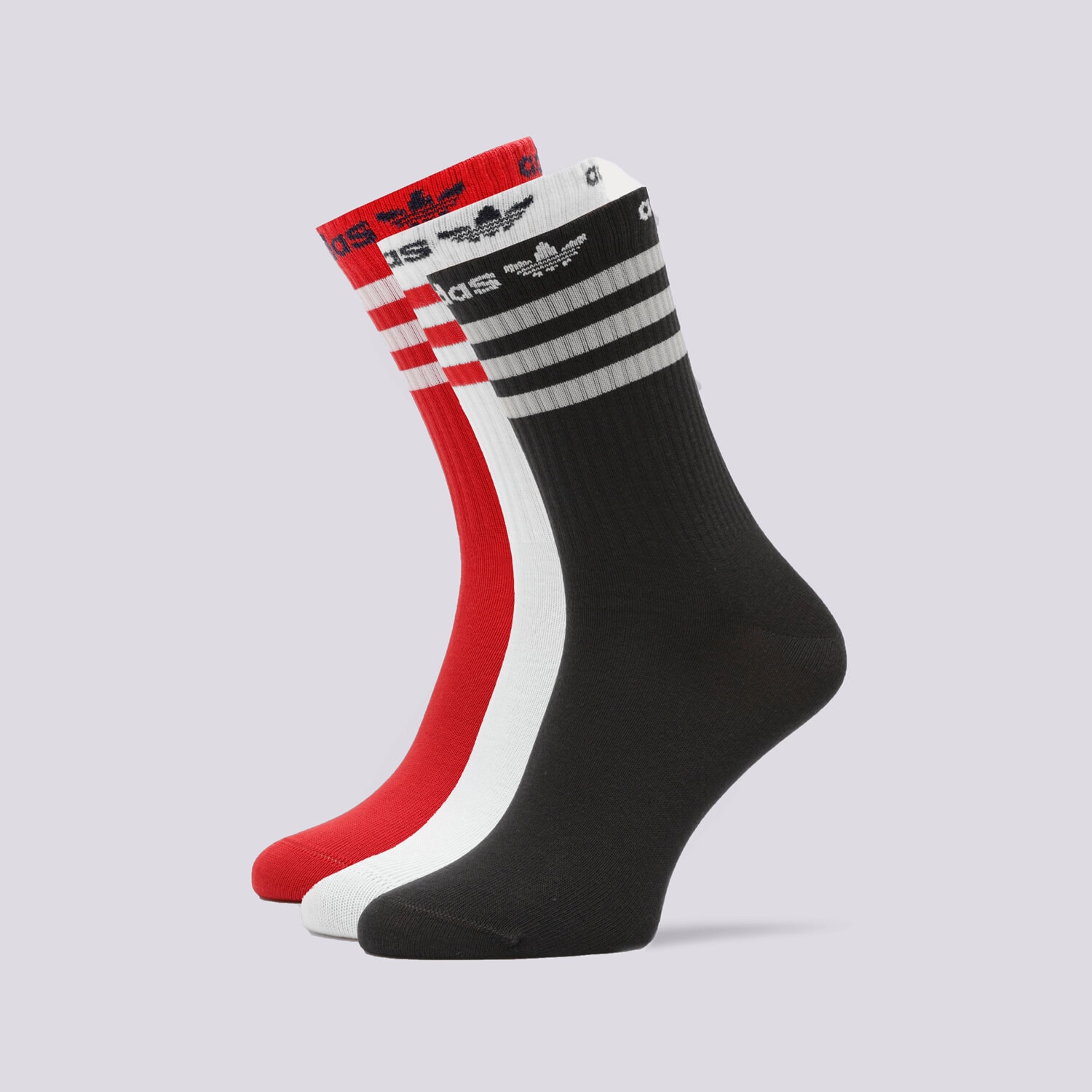 dámské ponožky ADIDAS/PONOŽKY CREW SOCK 3PP IM2070 VÍCEBAREVNÁ