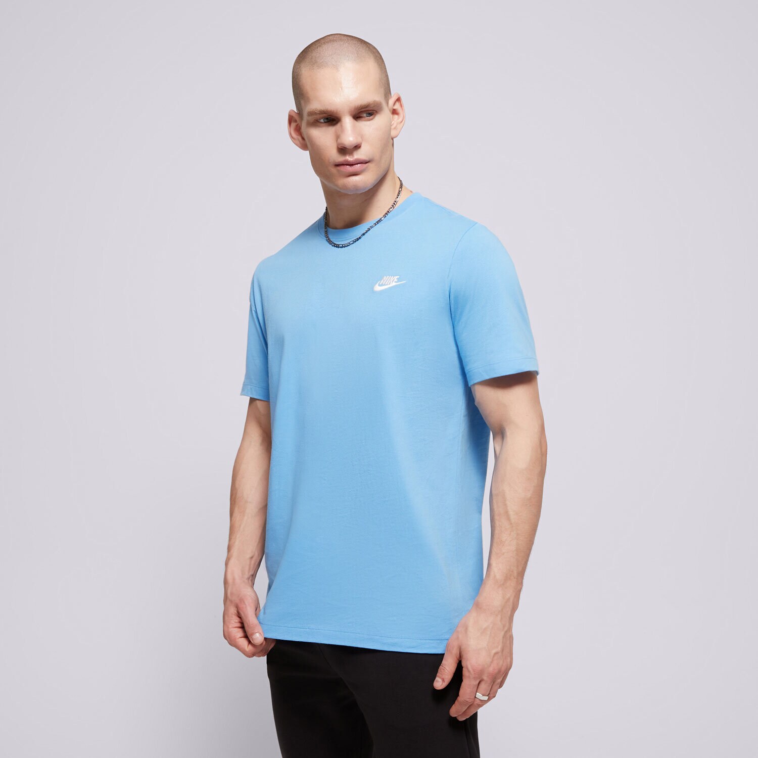 pánské tričko NIKE TRIČKO SPORTSWEAR CLUB AR4997-412 MODRÁ