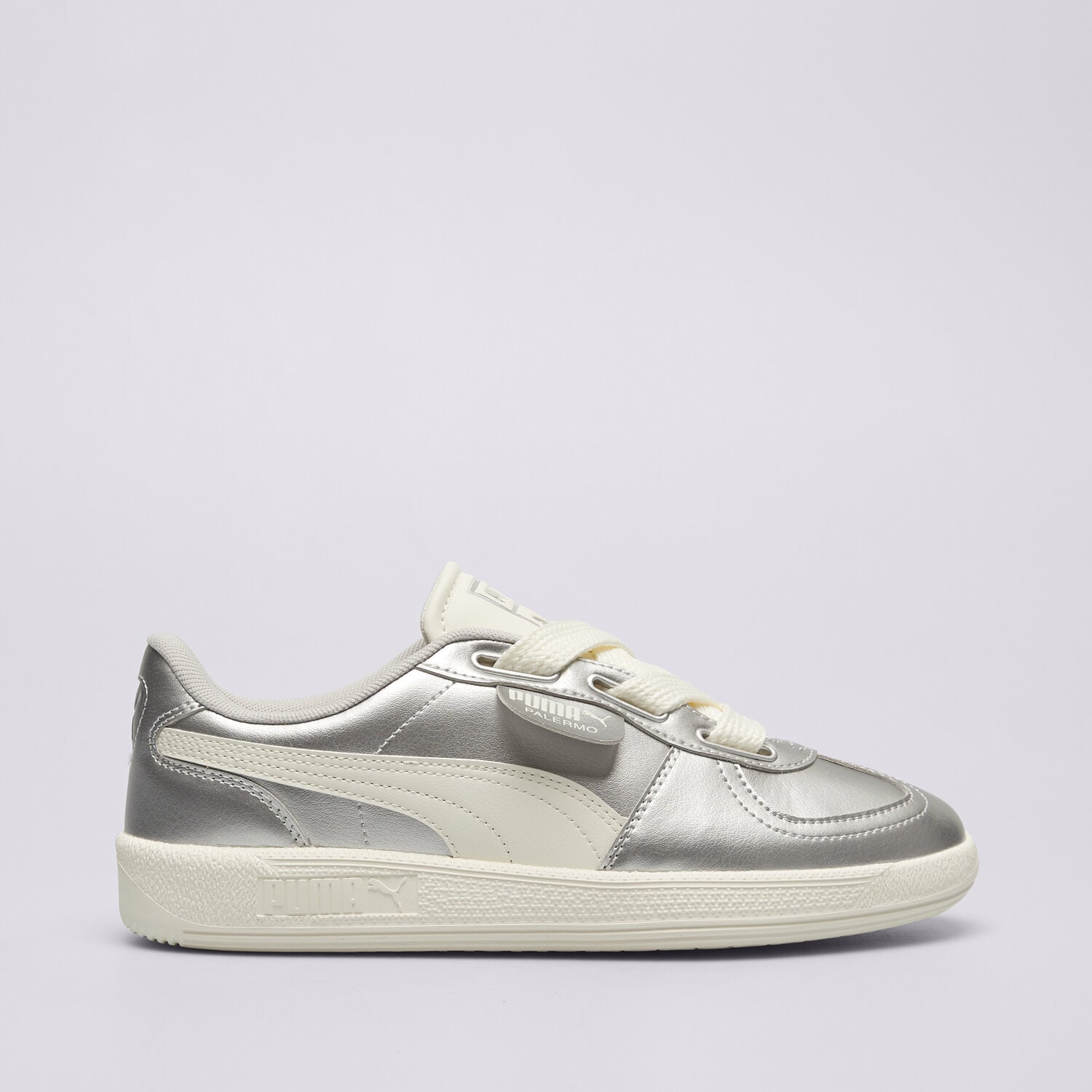 dámské tenisky PUMA PALERMO WIDE LACE 40233101 STŘÍBRNÁ