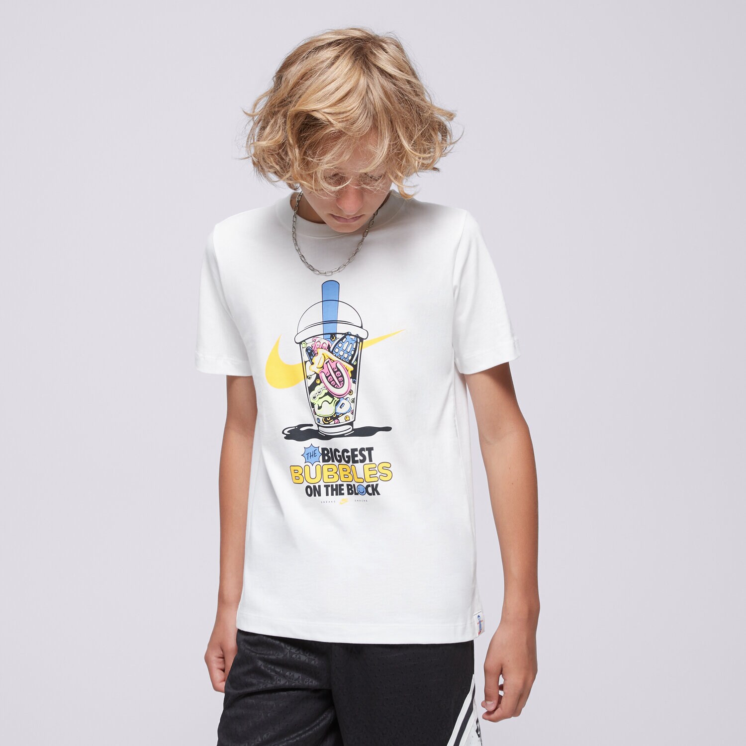 dětské tričko NIKE TRIČKO K NSW TEE TD BOBA BOY HQ3227-100 MODRÁ