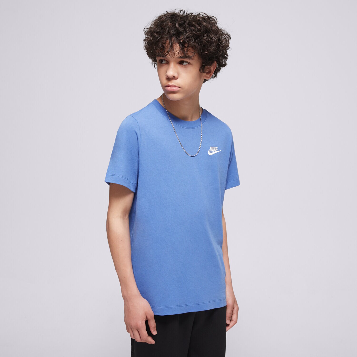 dětské tričko NIKE TRIČKO NSW FUTURA FZ5177-411 MODRÁ