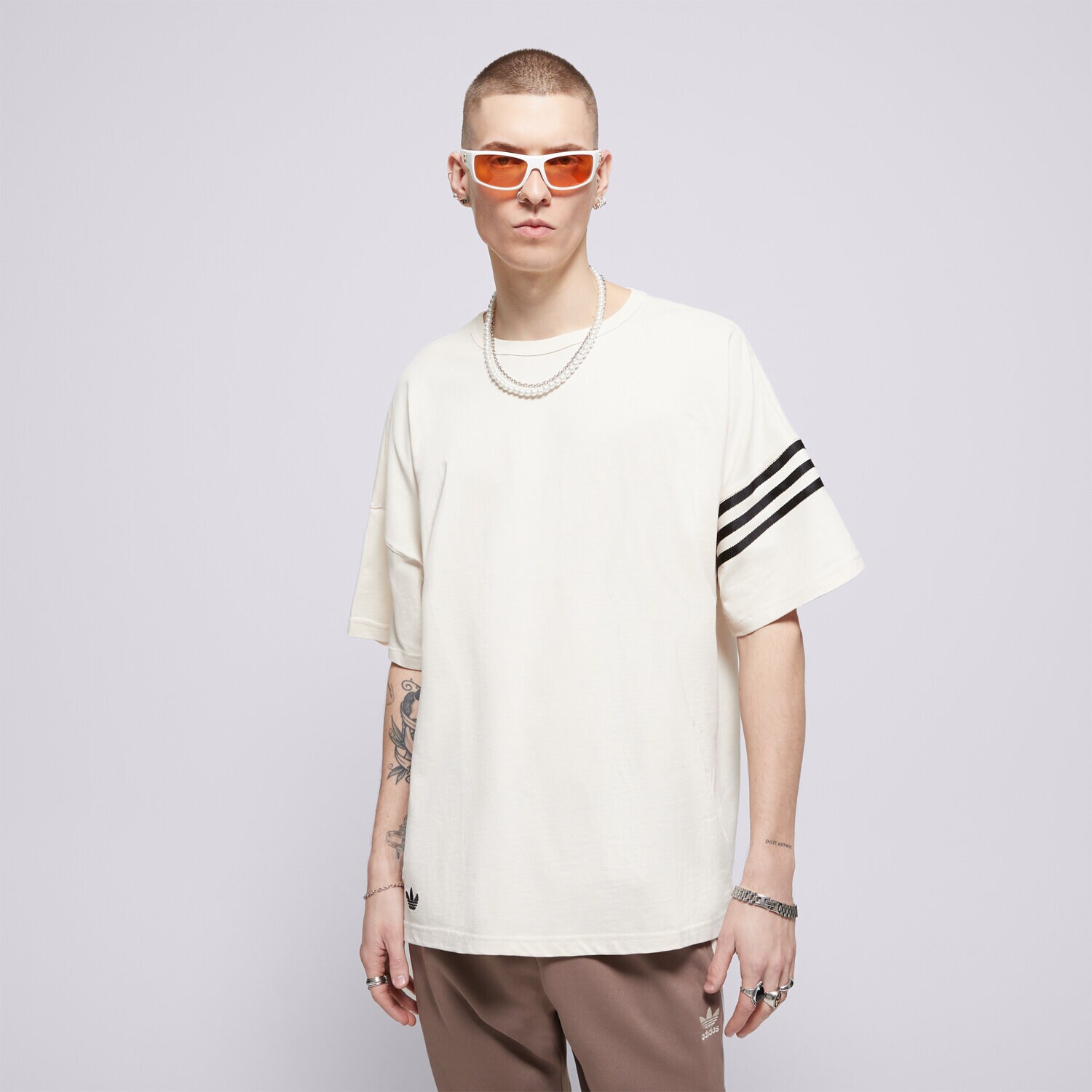 pánské tričko ADIDAS TRIČKO NEU C TEE JC9933 BÉŽOVÁ