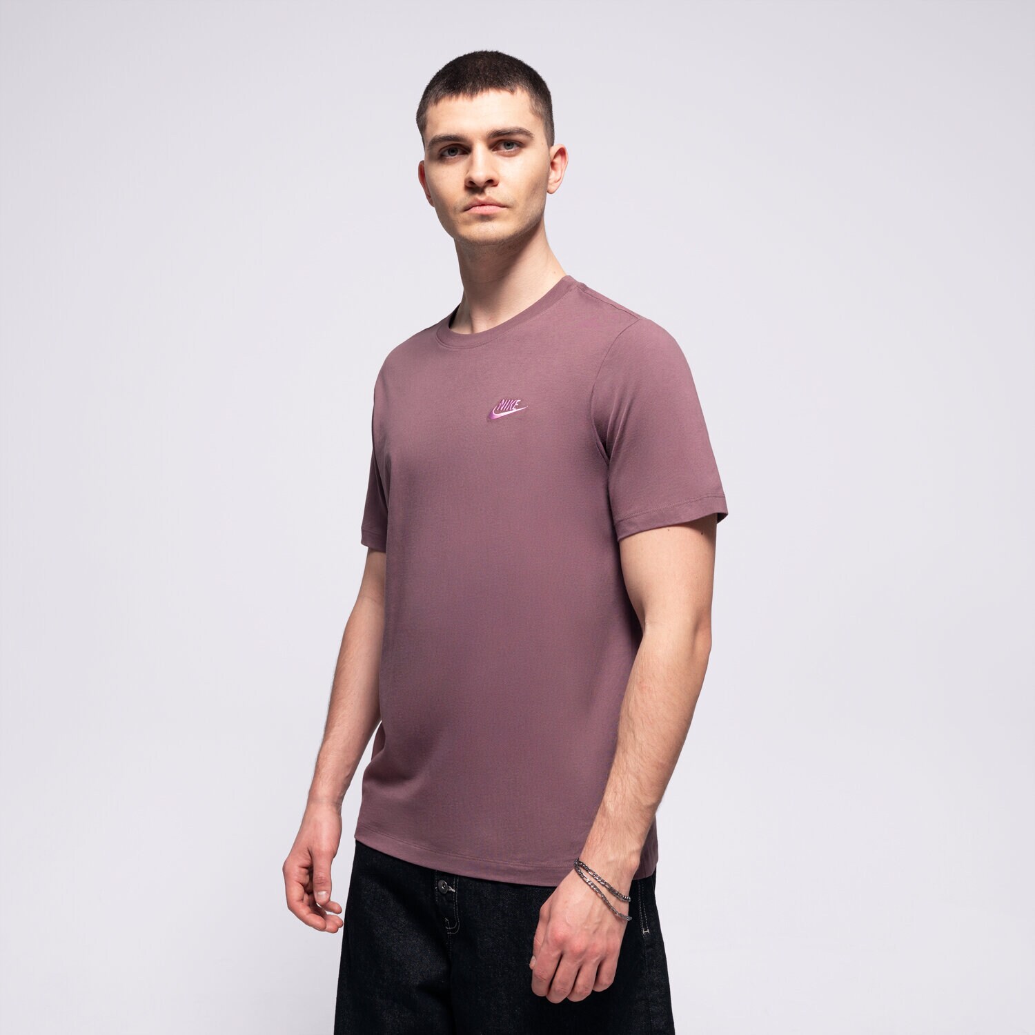 pánské tričko NIKE TRIČKO SPORTSWEAR CLUB AR4997-502 HNĚDÁ