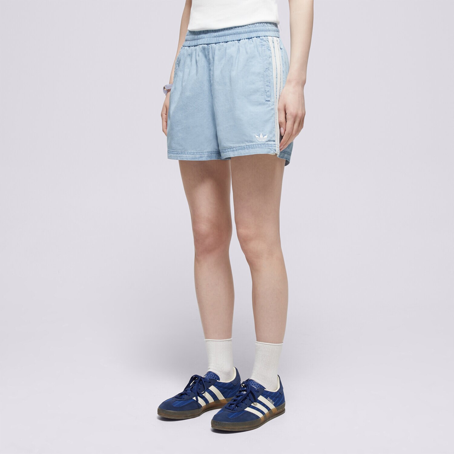 dámské kraťasy ADIDAS ŠORTKY  DENIM SHORTS KY3170 MODRÁ