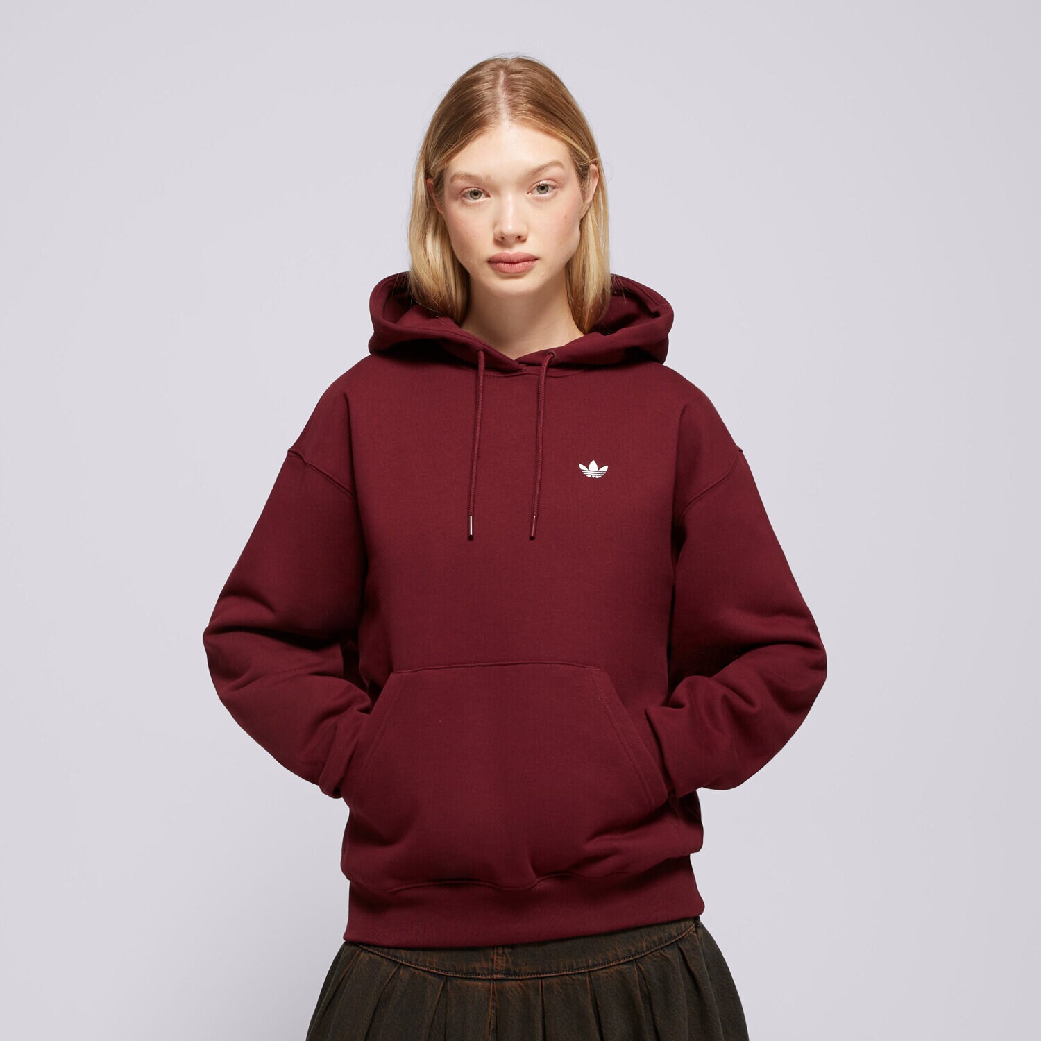 dámská mikina ADIDAS MIKINA ROZEPÍNACÍ S KAPUCÍ ESS FL HD OS KT2274 FIALOVÁ