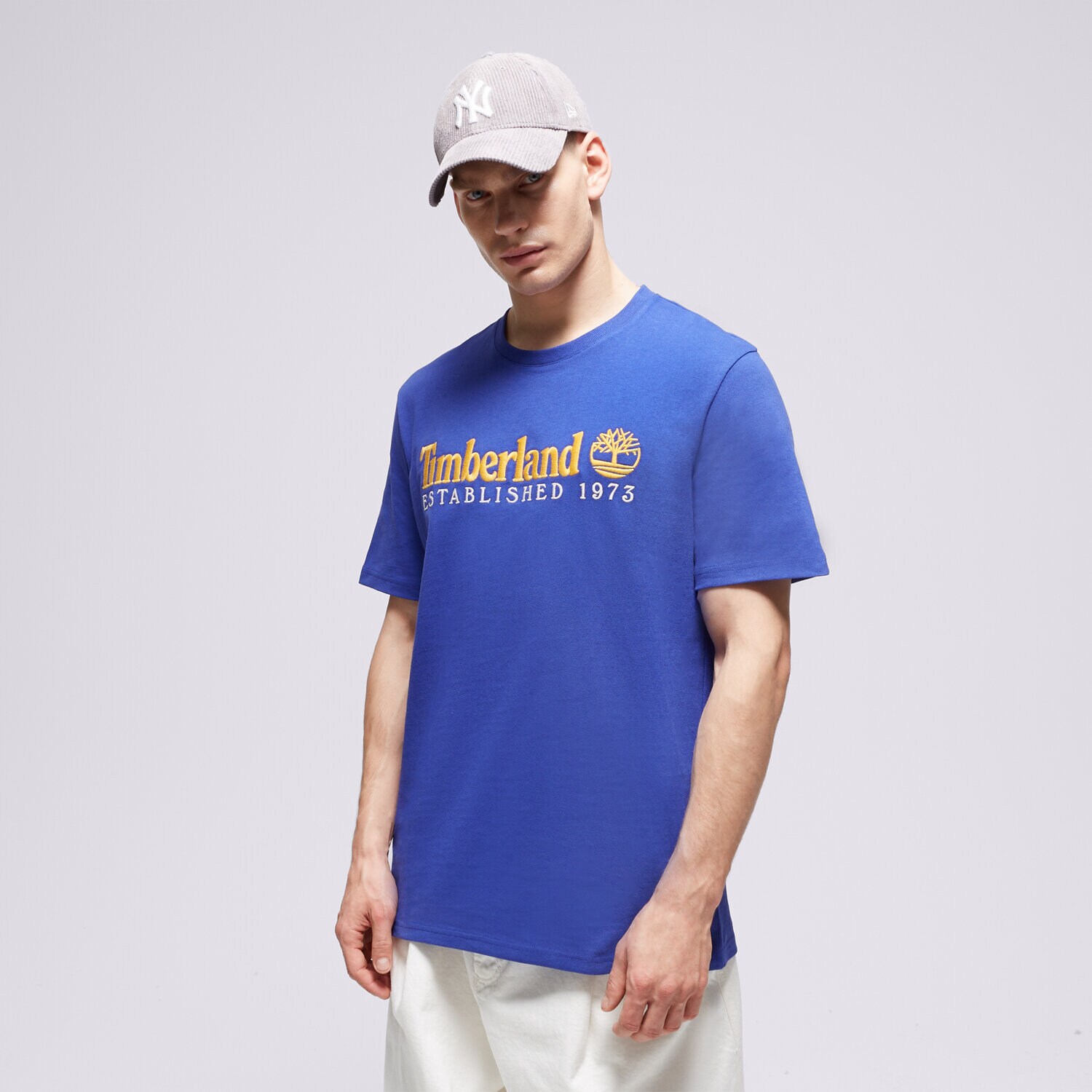 pánské tričko TIMBERLAND TRIČKO SS EST. 1973 CREW TEE REGULAR TB0A6SE1ED51 MODRÁ