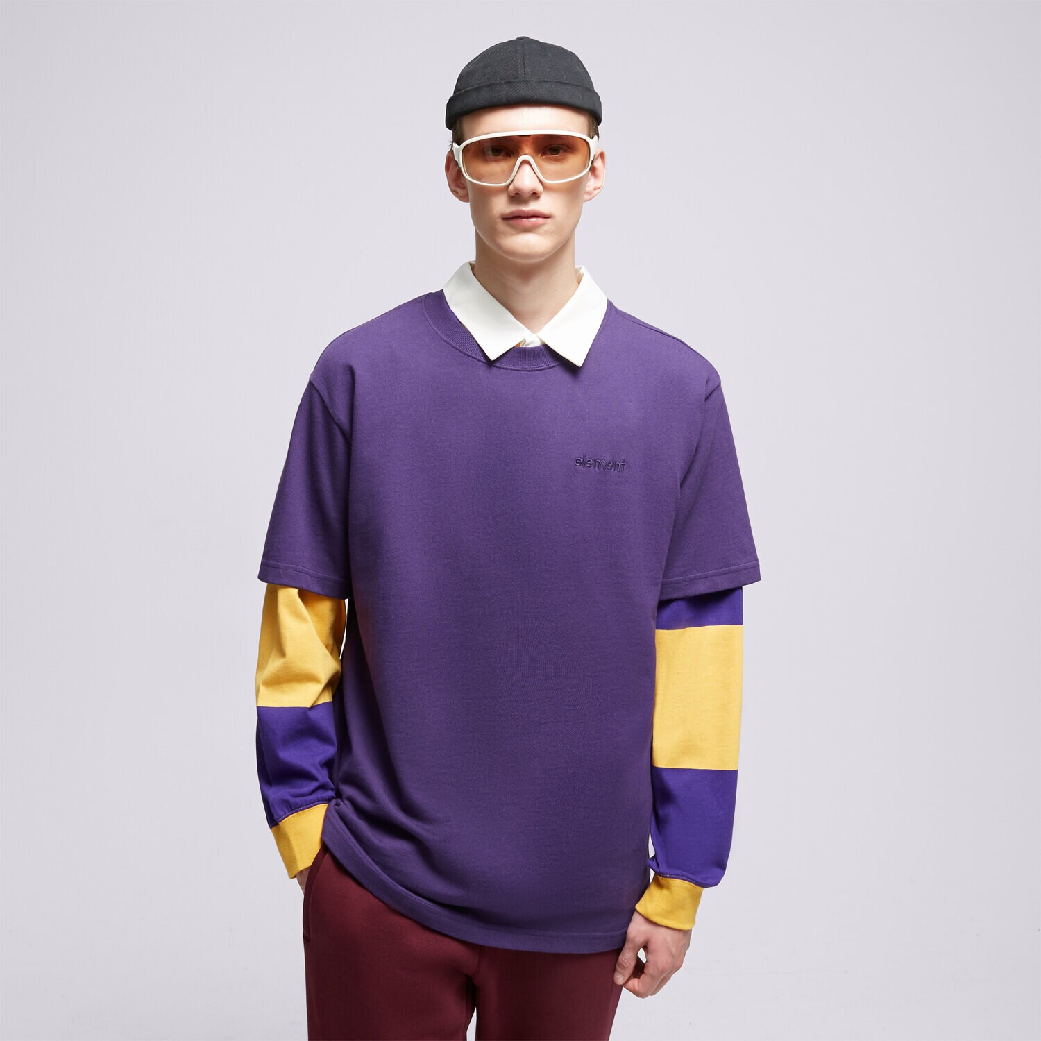 pánské tričko ELEMENT TRIČKO CRAIL 3.0 SS ELYKT00120-PSD0 FIALOVÁ