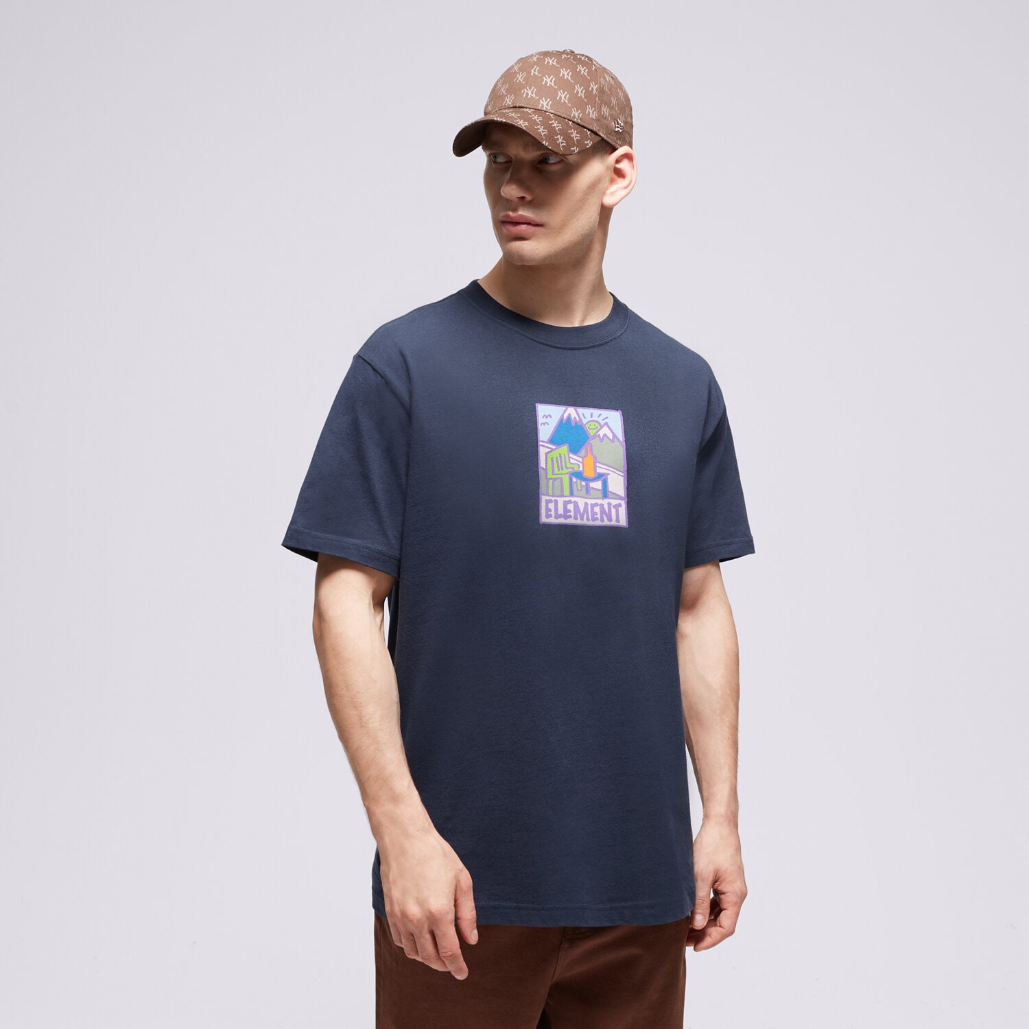 pánské tričko ELEMENT TRIČKO TREKKA SS ELYZT00315-ECN ČERNÁ