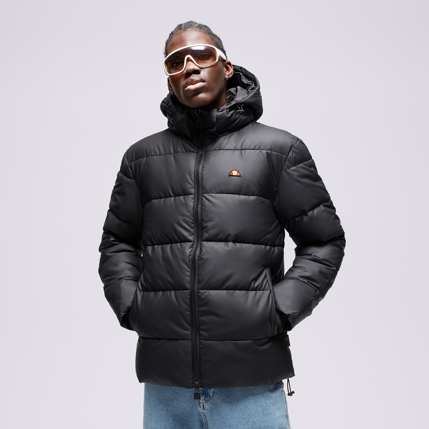 pánská zimní bunda ELLESSE BUNDA PÉŘOVÁ TREVANI JACKET BLK SZA17523011 ČERNÁ