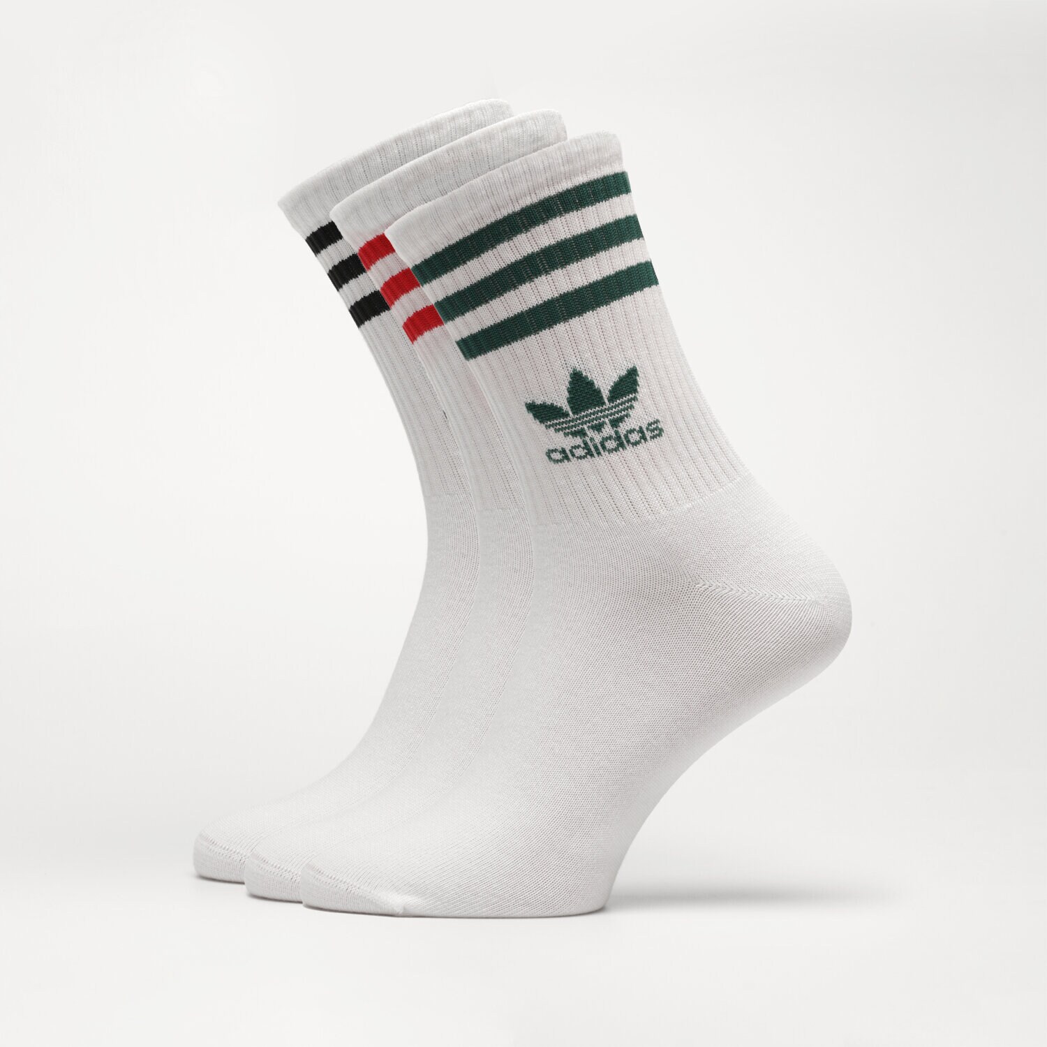 dámské ponožky ADIDAS PONOŽKY 3-PACK SOCKS CREW IL5026 BÍLÁ