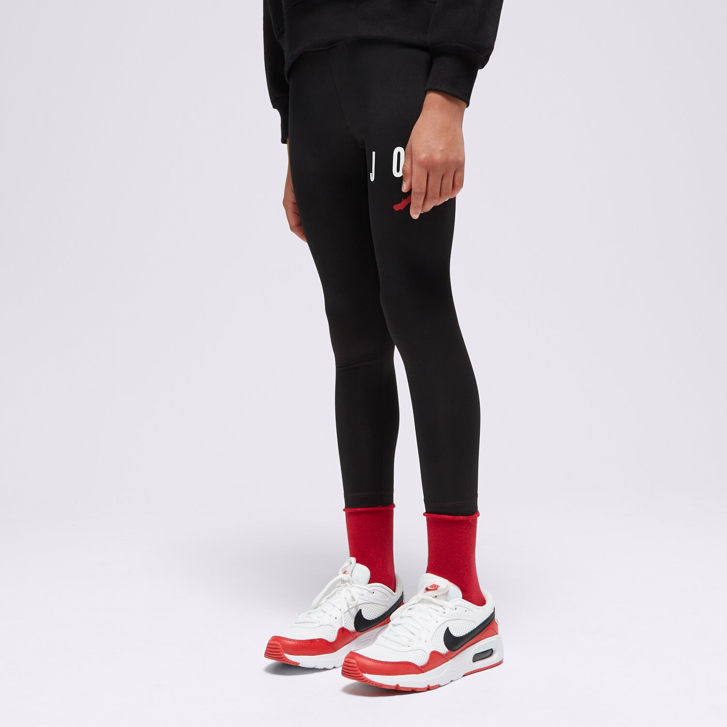 dětské kalhoty JORDAN LEGGINGS JUMPMAN SUSTAINABLE LEGGING GIRL 45B913-023 ČERNÁ