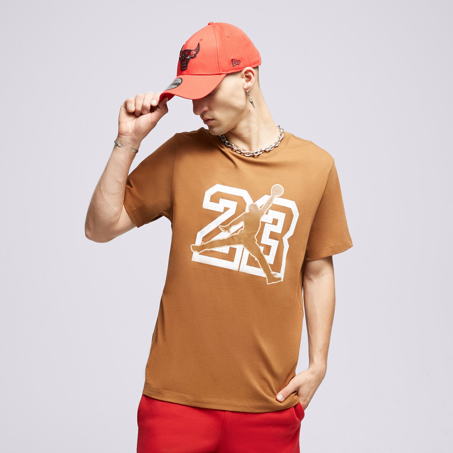 pánské tričko JORDAN TRIČKO M J FLT ESS JM SS CREW FB7394-281 VÍCEBAREVNÁ