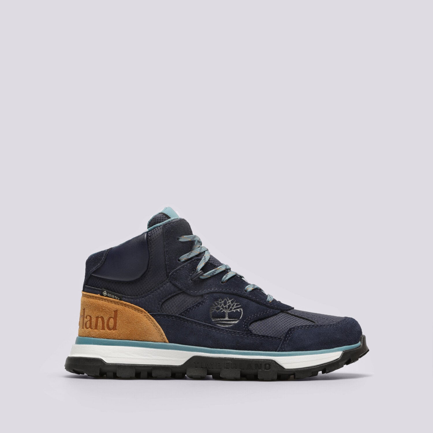 dětská outdoorová obuv TIMBERLAND TRAIL TREKKER MID GTX TB0A67U80191 TMAVOMODRÁ