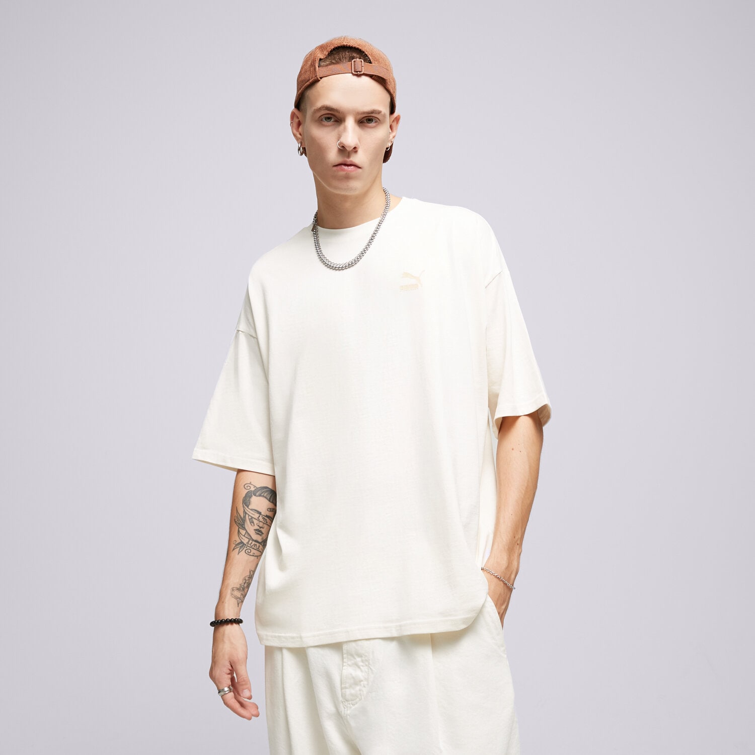 pánské tričko PUMA TRIČKO BETTER CLASSICS OVERSIZED 62131599 BÍLÁ