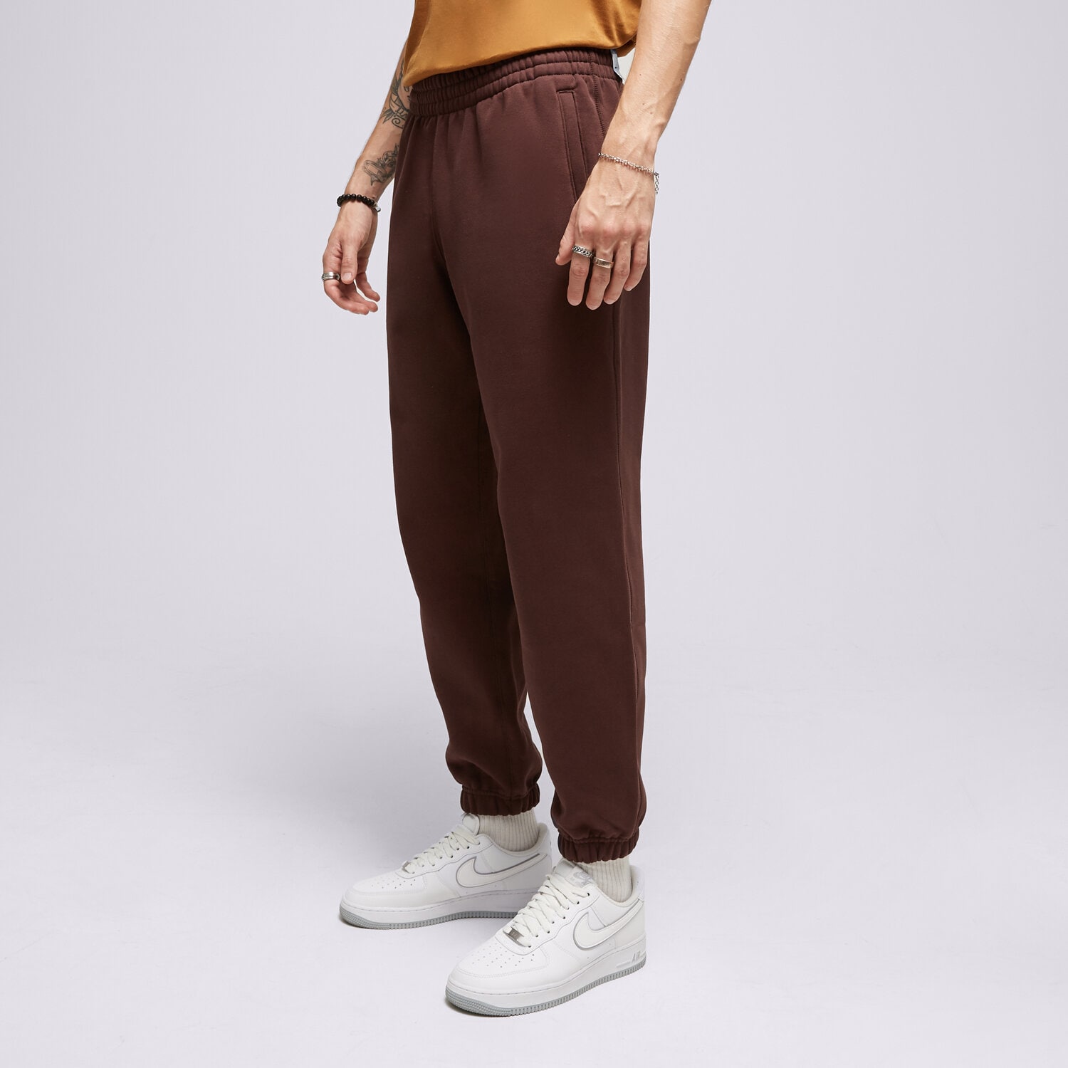 pánské kalhoty ADIDAS KALHOTY  P ESS PANTS IM2130 HNĚDÁ
