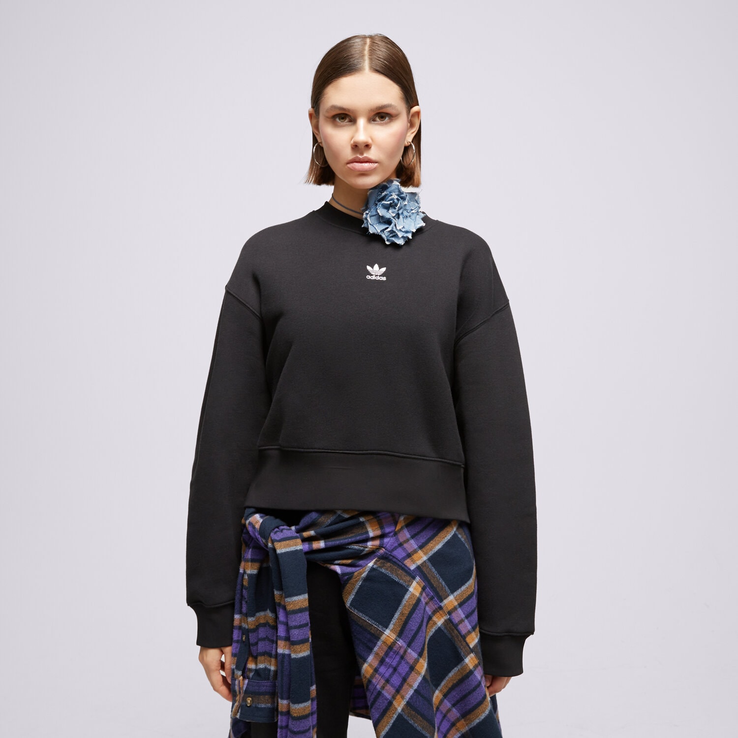 dámská mikina ADIDAS MIKINA SWEATSHIRT IA6504 ČERNÁ