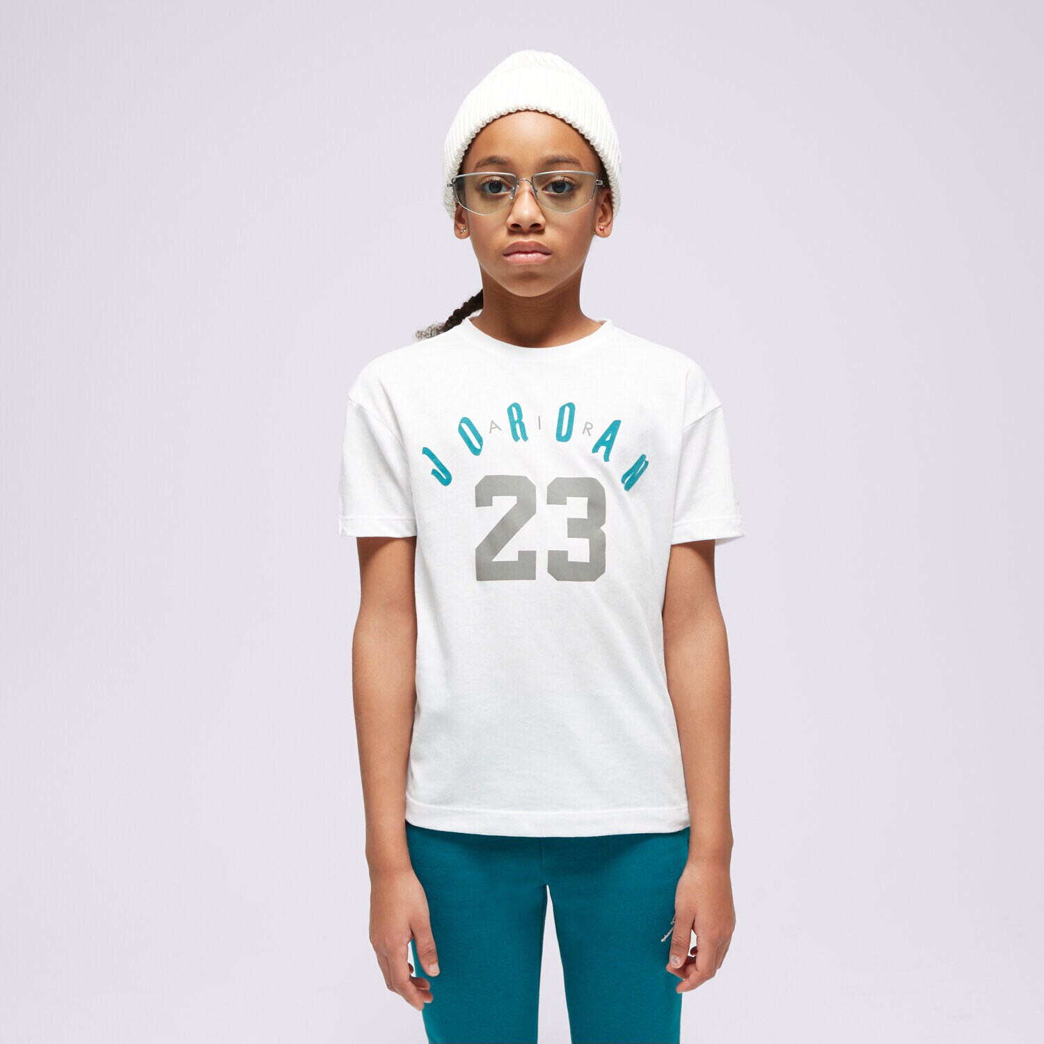 dětské tričko JORDAN TRIČKO 23 SOFT TOUCH SS GIRL 45C826-001 BÍLÁ