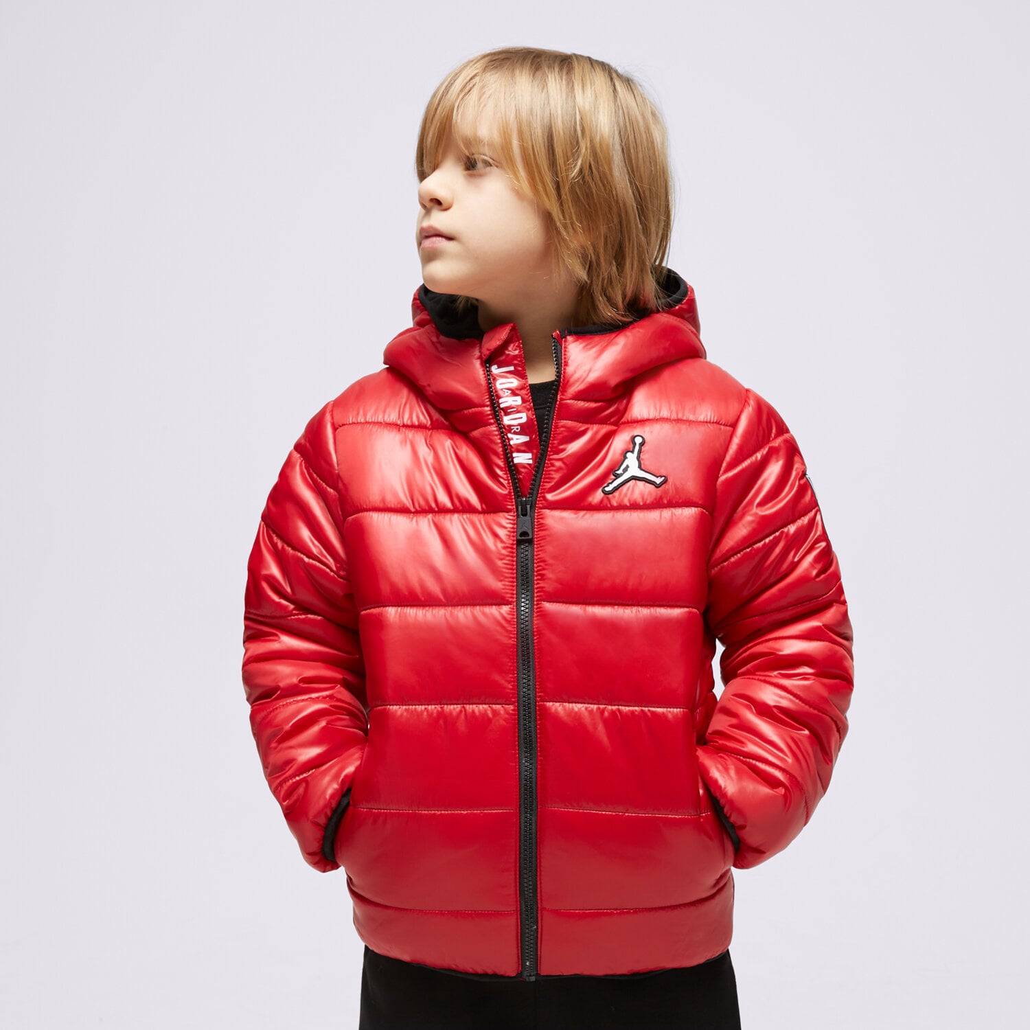 dětské tričko JORDAN BUNDA ZIMNÍ JDB MW DOWN JKT BOY 95C441-R78 ČERVENÁ