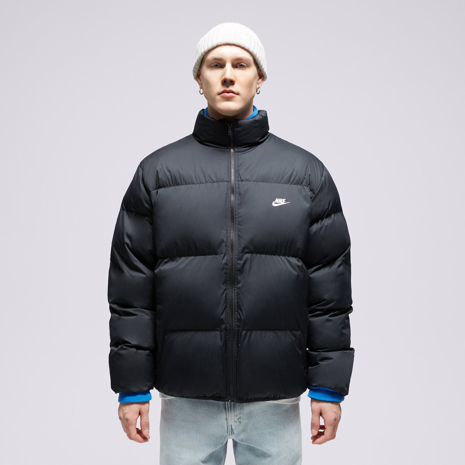 pánská zimní bunda NIKE BUNDA M NK CLUB PUFFER FB7368-010 ČERNÁ