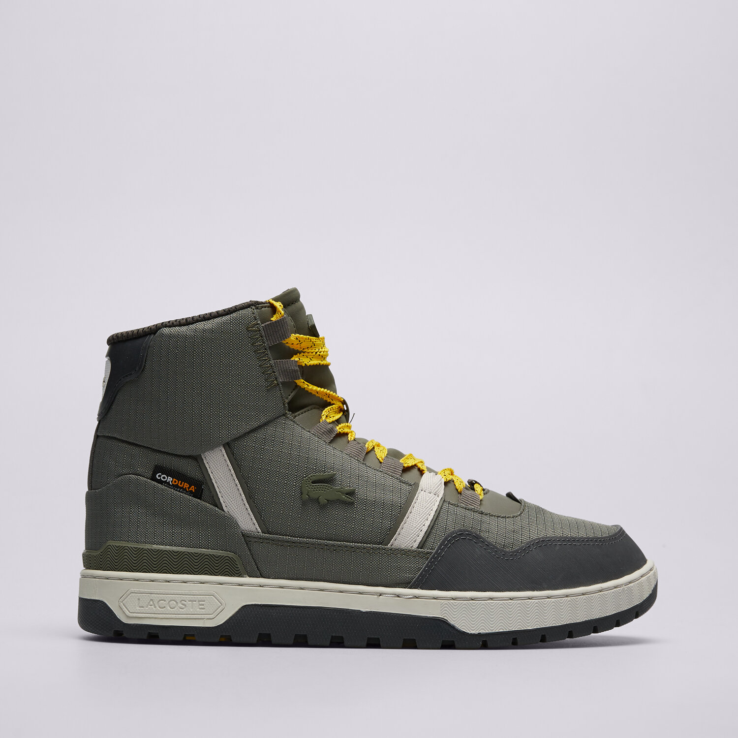 pánská outdoorová obuv LACOSTE T-CLIP WNTR MID 223 1 SMA  746SMA0086DA7 ŠEDÁ