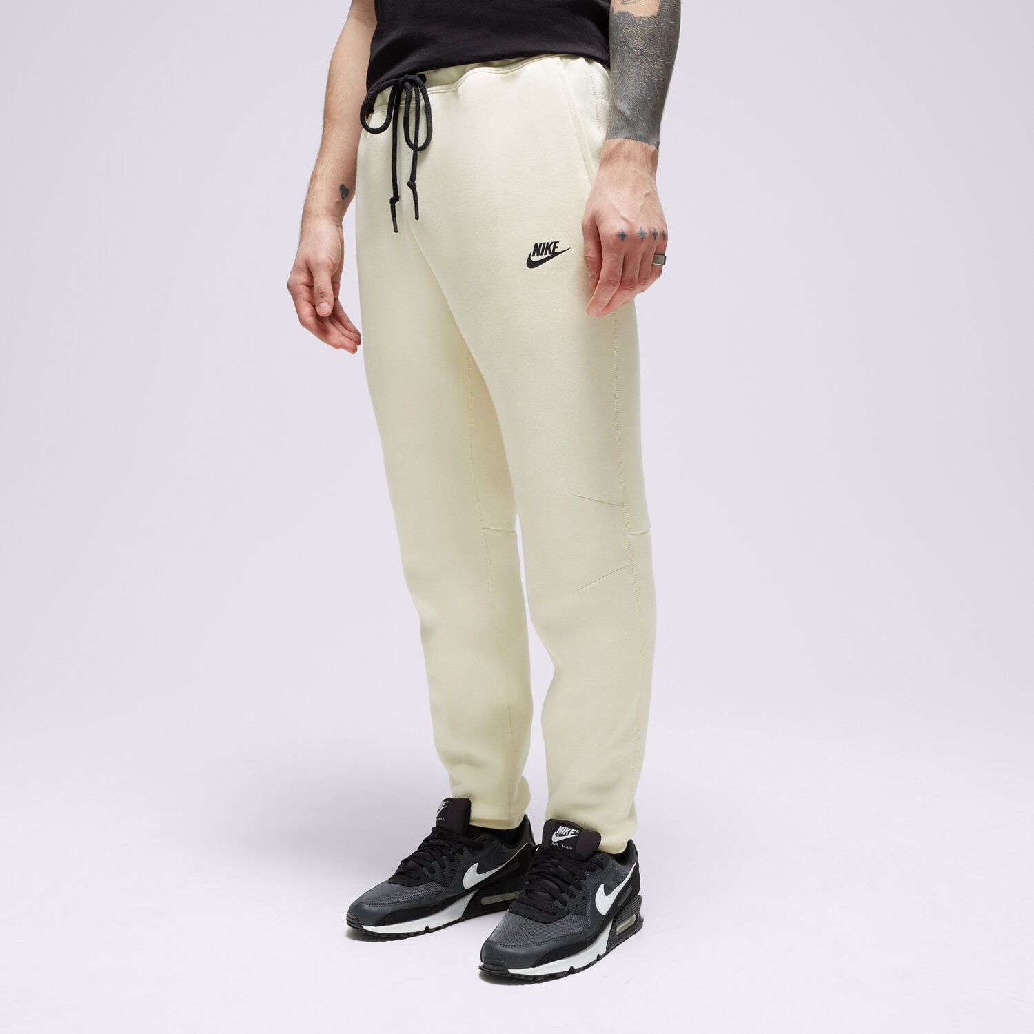 pánské kalhoty NIKE KALHOTY  TECH FLEECE FB8002-113 BÉŽOVÁ