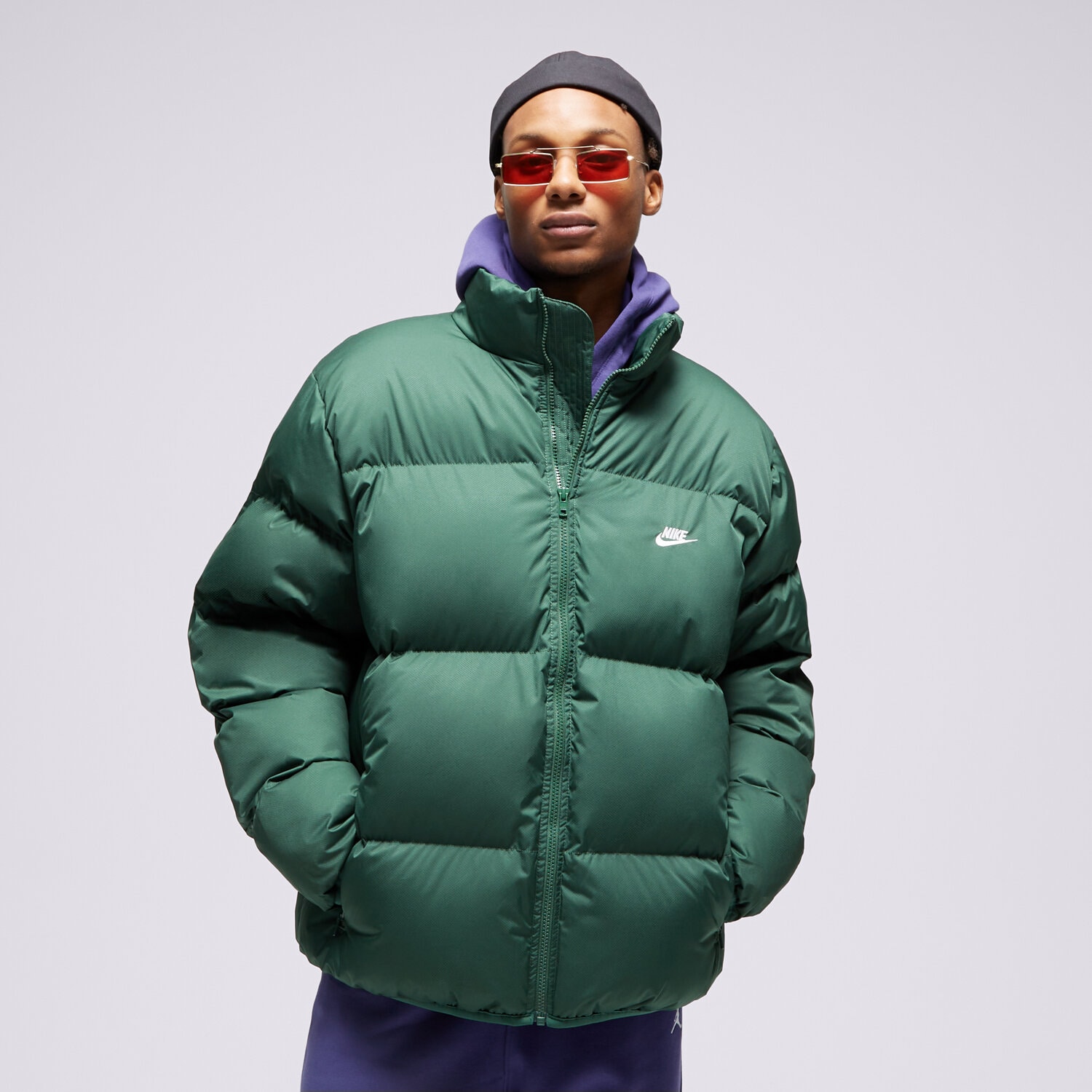 pánská zimní bunda NIKE BUNDA M NK CLUB PUFFER FB7368-323 ZELENÁ
