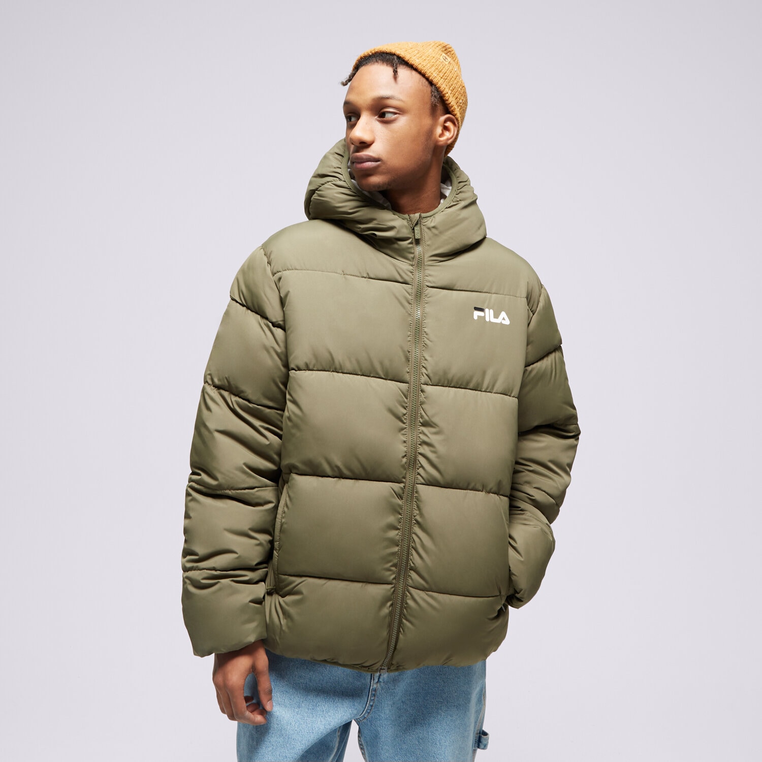 pánská zimní bunda FILA BUNDA ZIMNÍ BUGSY  FW23SPM200769 KHAKI