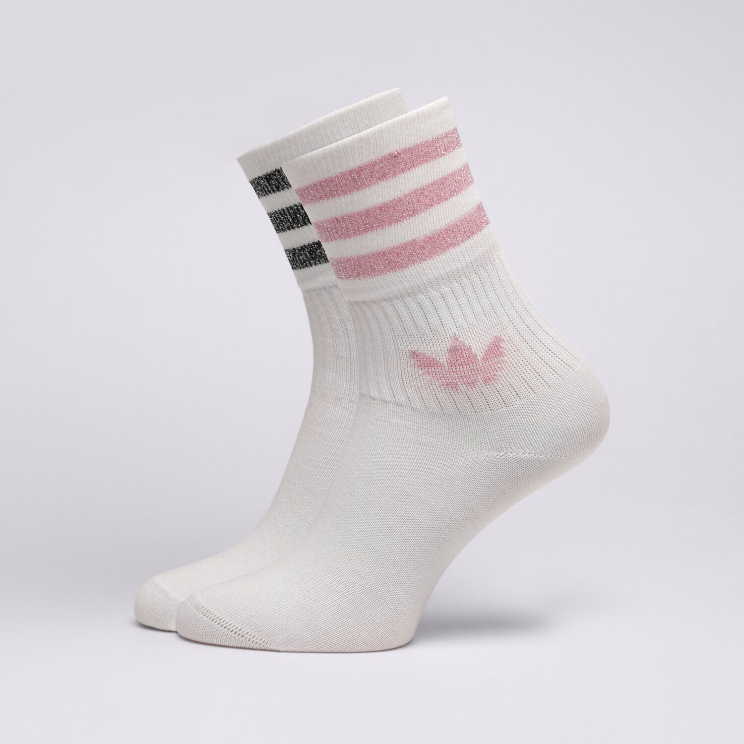 dámské ponožky ADIDAS PONOŽKY MID CUT GLT SCK HK0301 BÍLÁ