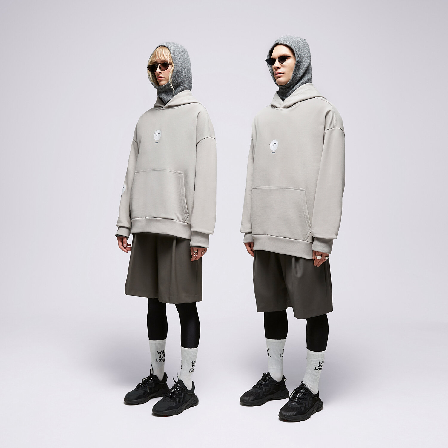 dámská mikina S.NOW JOB SIZEER HOODIE "I'M LEVITATING" GRAY SI323BLU55001 ŠEDÁ
