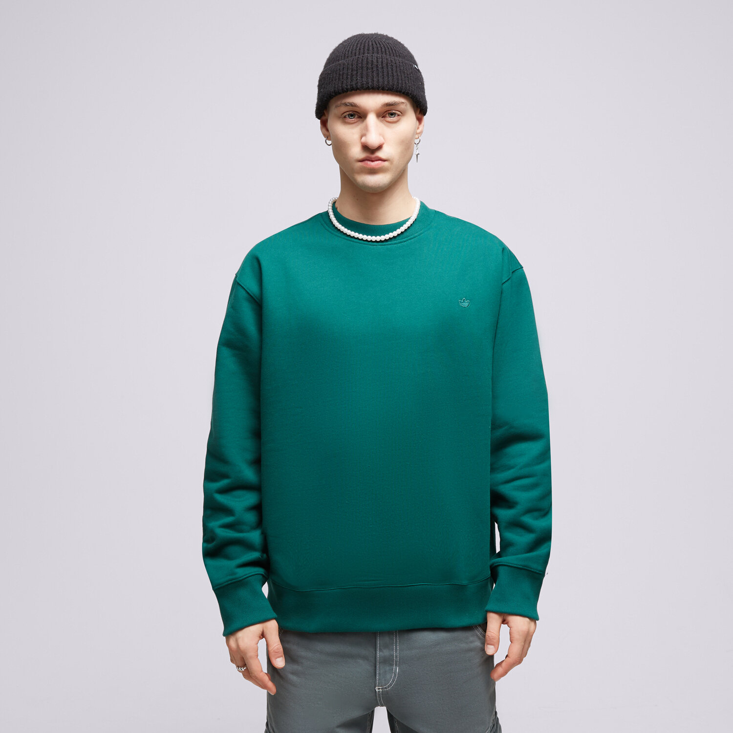 pánská mikina ADIDAS MIKINA C CREW IM2113 ZELENÁ
