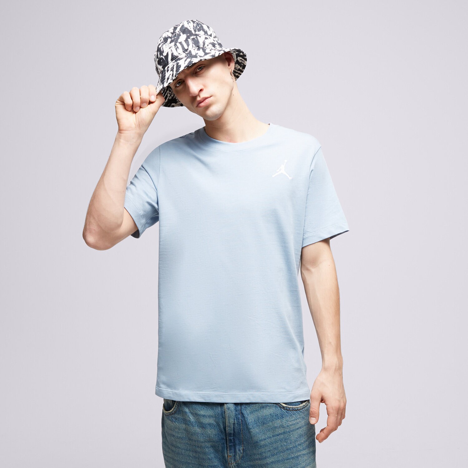 pánské tričko JORDAN TRIČKO M J JUMPMAN EMB SS CREW DC7485-436 MODRÁ