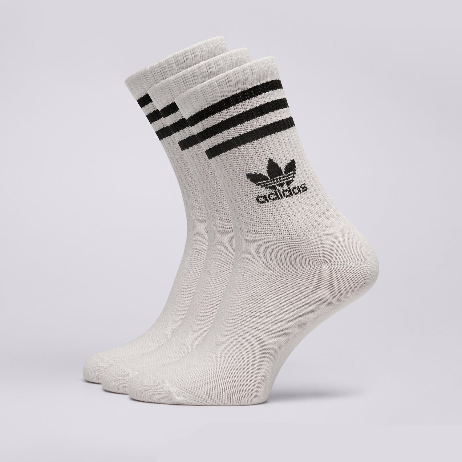 dámské ponožky ADIDAS PONOŽKY CREW SOCK 3STR IJ0733 BÍLÁ