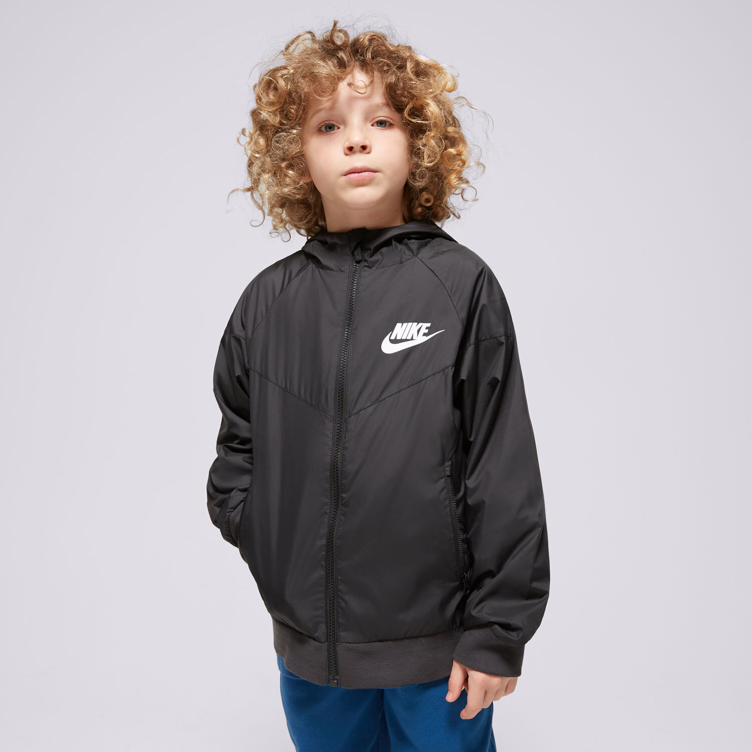 dětské tričko NIKE BUNDA K NSW WR HD JKT SSNL BOY FN8757-010 ČERNÁ