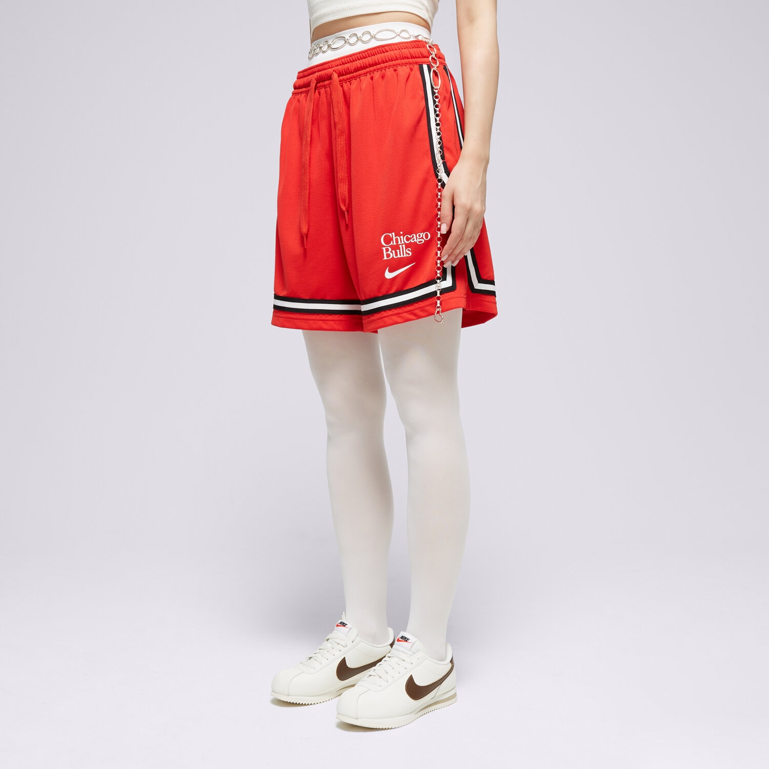 dámské kraťasy NIKE ŠORTKY  CHI WNK DF FLY CRSSOVR SHR GX NBA FD8956-657 ČERVENÁ