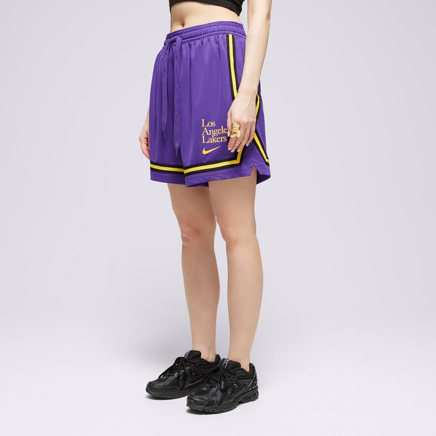 dámské kraťasy NIKE ŠORTKY  LAL WNK DF FLY CRSSOVR SHR GX NBA FD8962-504 FIALOVÁ